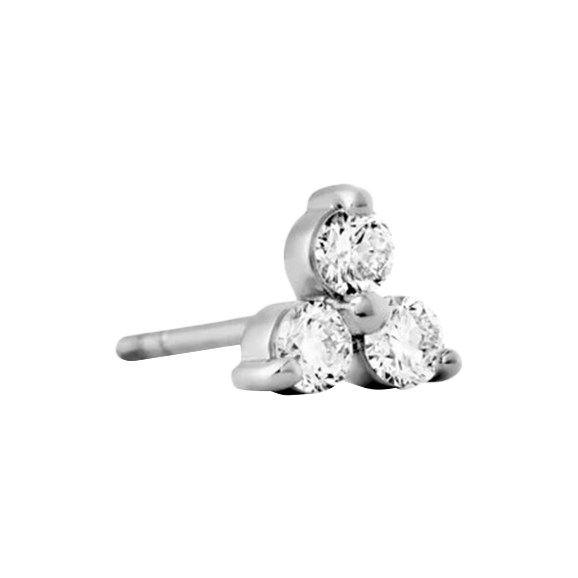Ro Copenhagen - Fryd Diamant ørestik L, hvidguld - Large