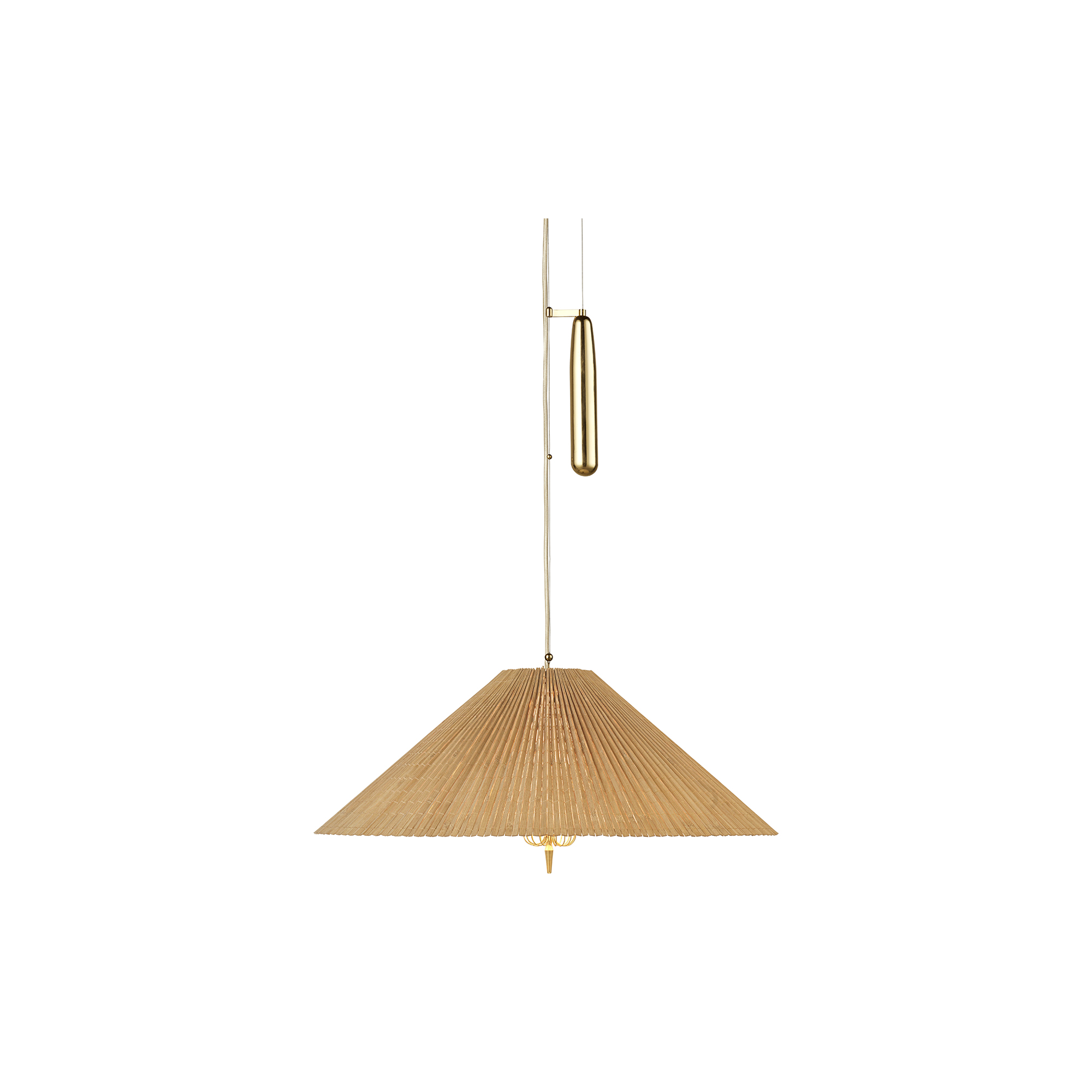 GUBI - A1972 Pendant, brass/bamboo