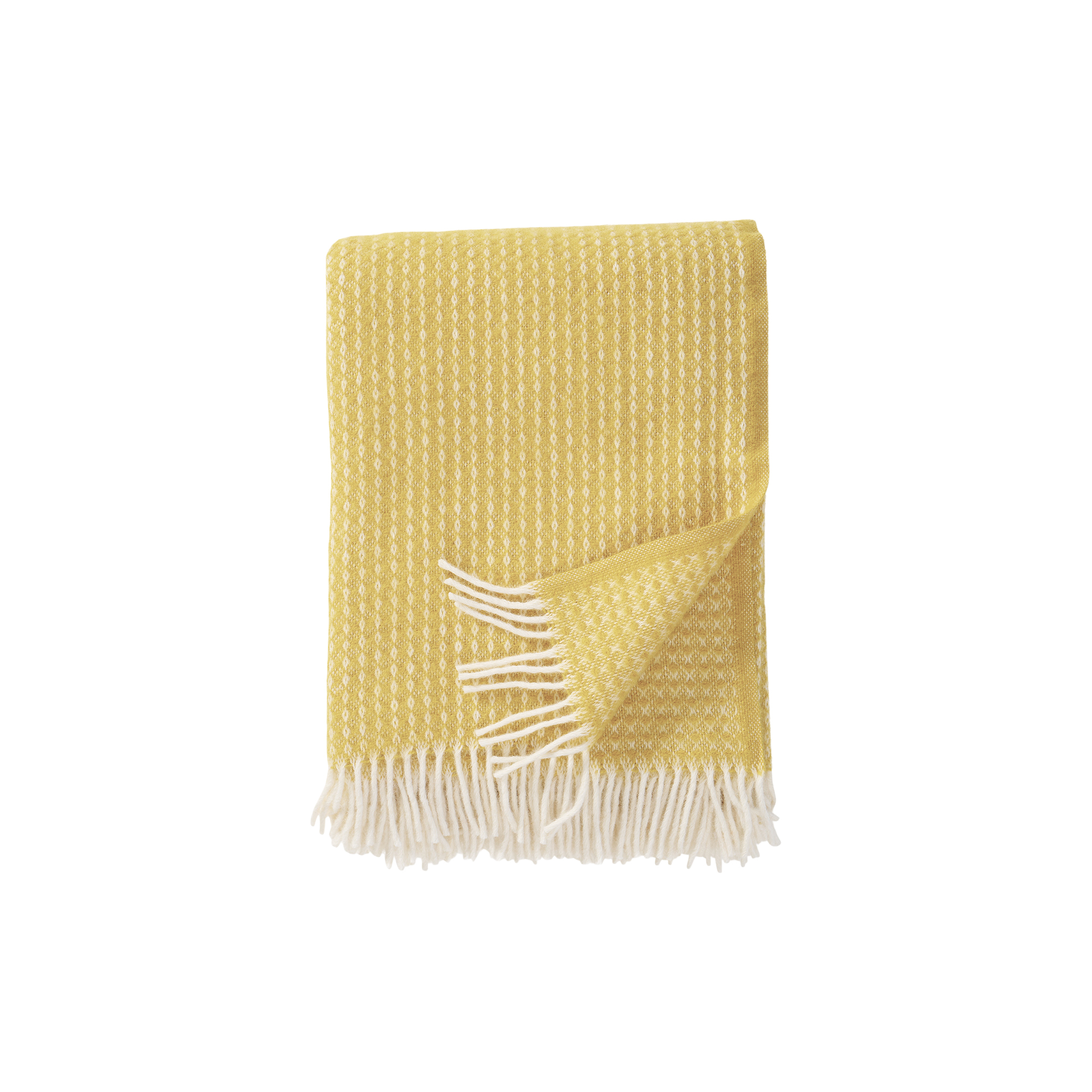 Klippan Yllefabrik - Luna plaid, butter yellow