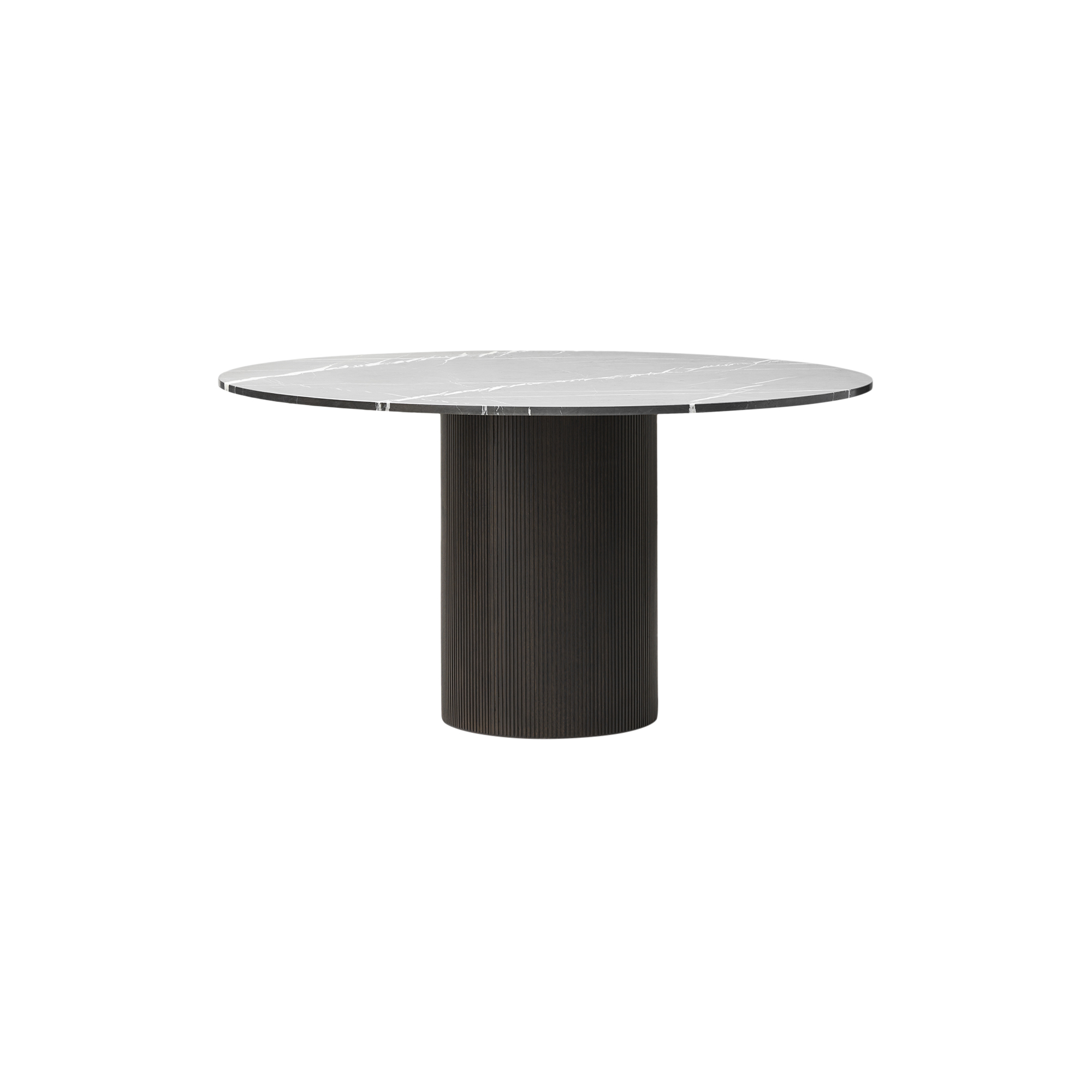 Vipp - VIPP495 Cabin Round Table, pietra grey/dark oak, VIPP494/VIPP495 - Ø150 cm