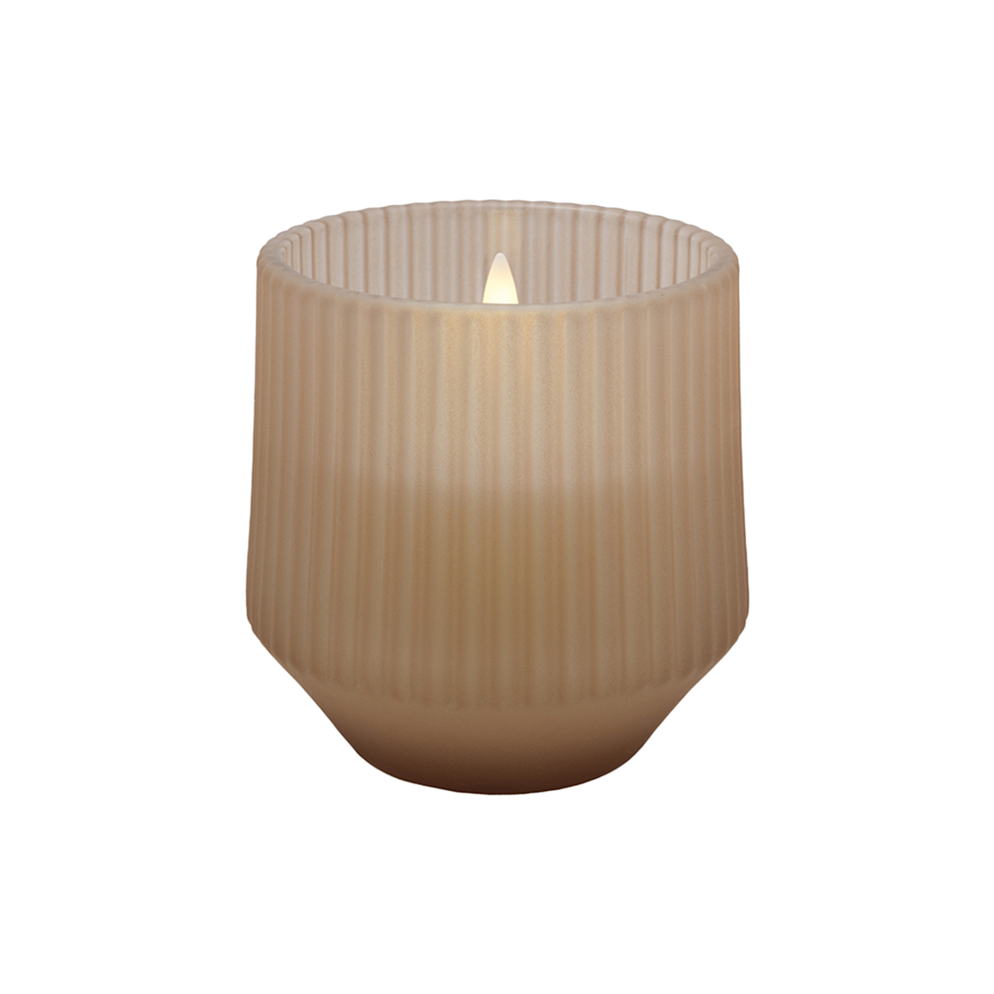 Uyuni Lighting - Scented wax glass candle uplift, beige
