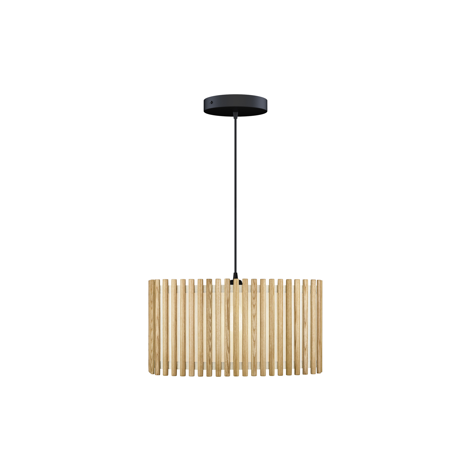 UMAGE - Komorebi Rectengular Pendant , oak/black