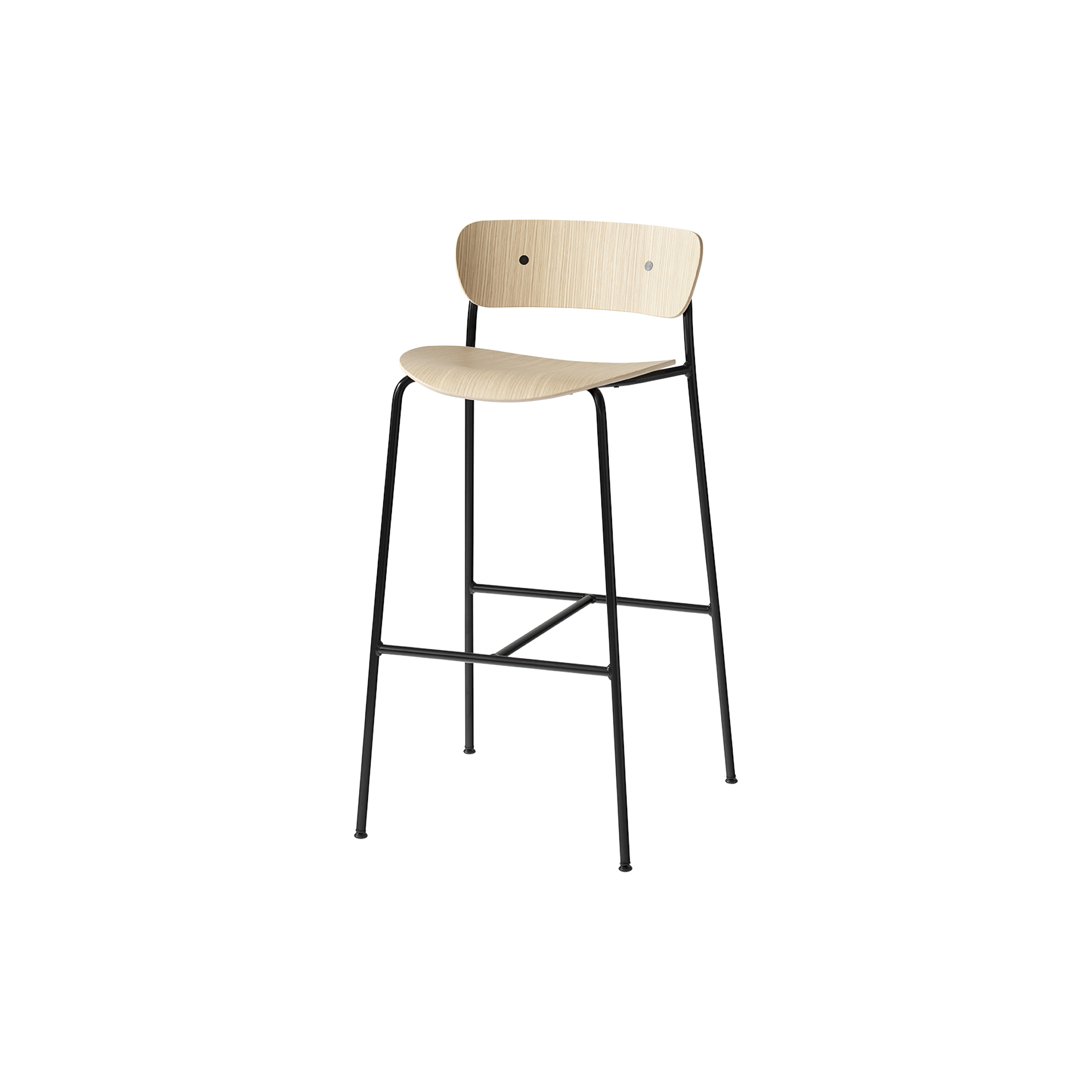 &Tradition - Pavilion AV9 barstol, eg/sort - H: 95 x B: 52 x D: 50 cm.