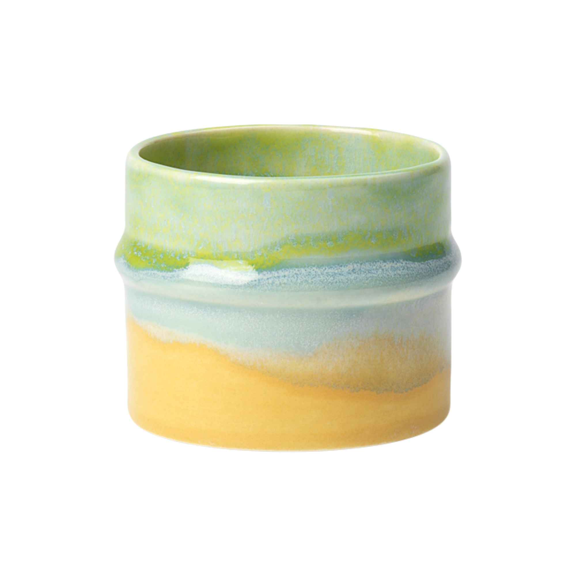 Kähler - Poppery krus, apple green/mint/yellow