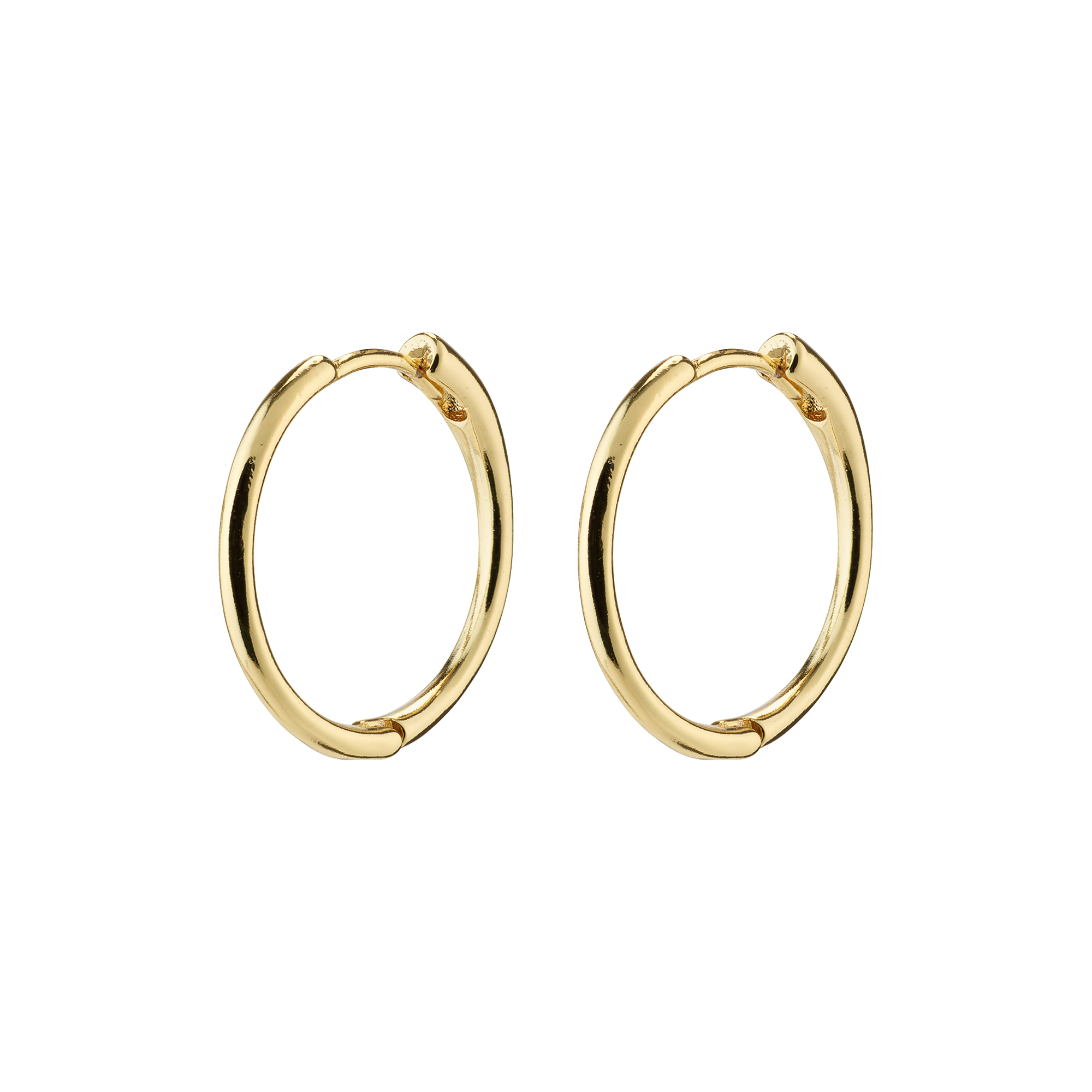 Pilgrim - EANNA recycled medium hoops, guldbelagt