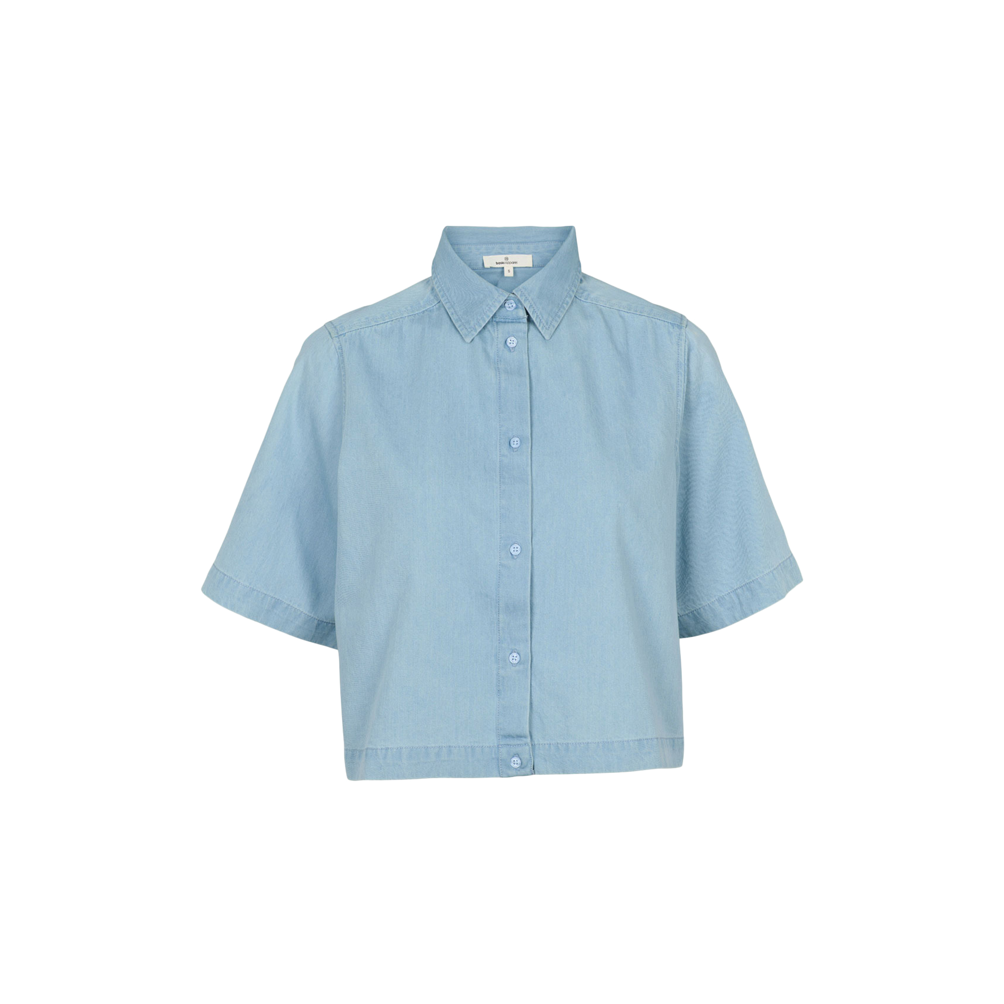 Basic Apparel - Cody SS Shirt, light wash - Str. S