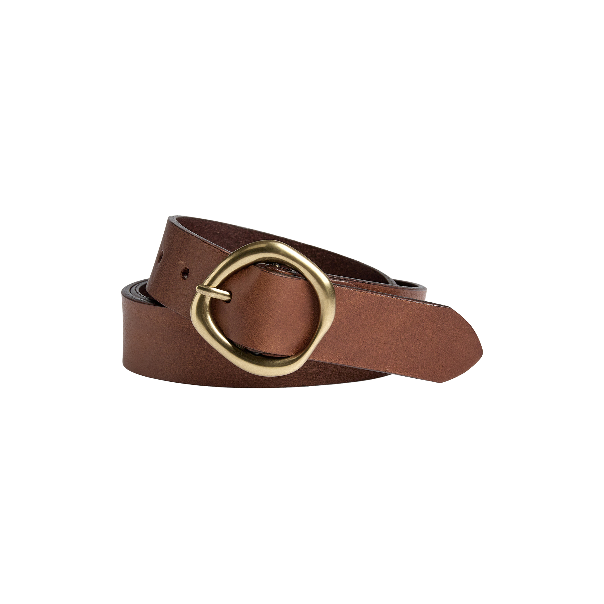 Markberg - TrinityMBG Belt, cognac w/br. gold - 95