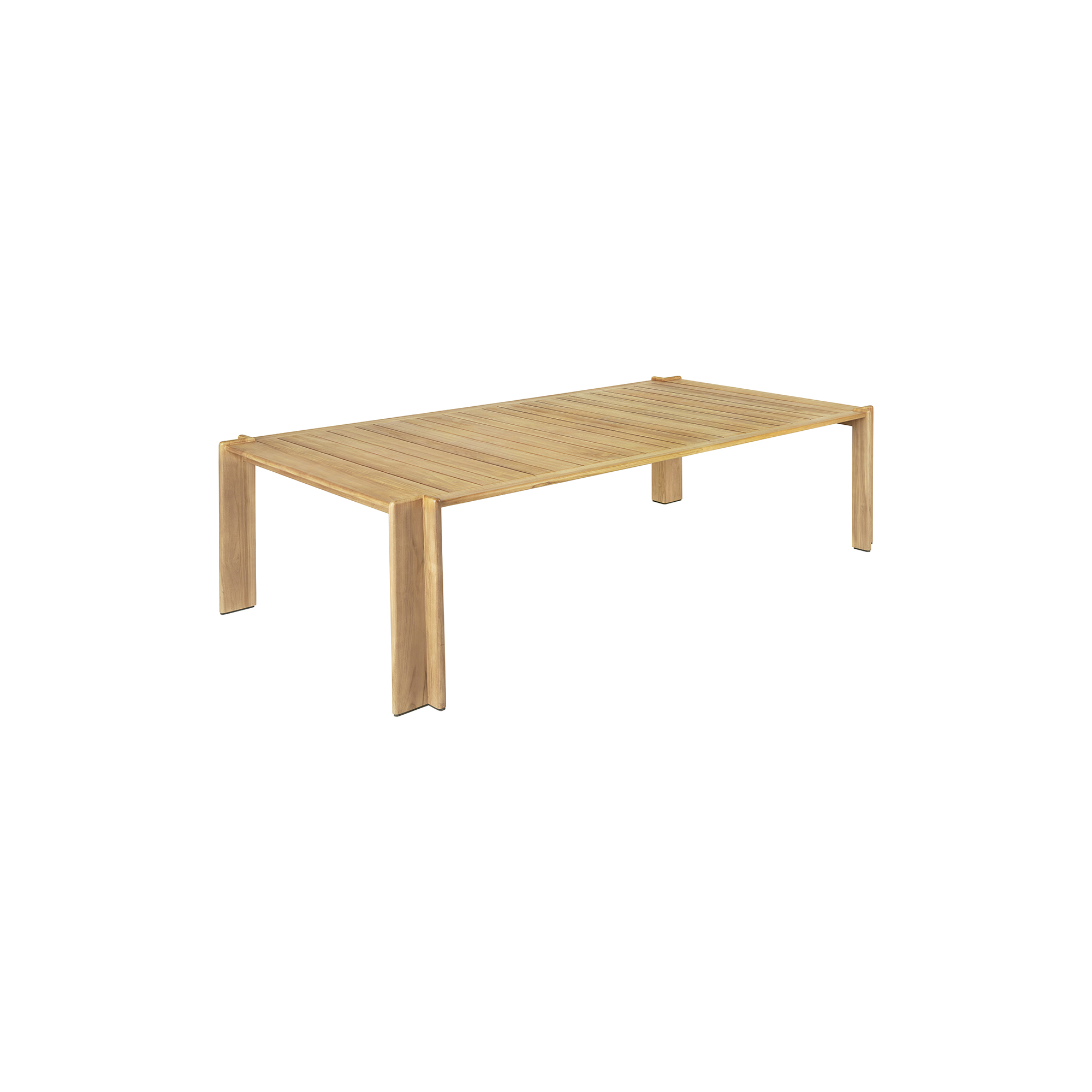 GUBI - Atmosfera Dining Table, teak - 105x281 cm