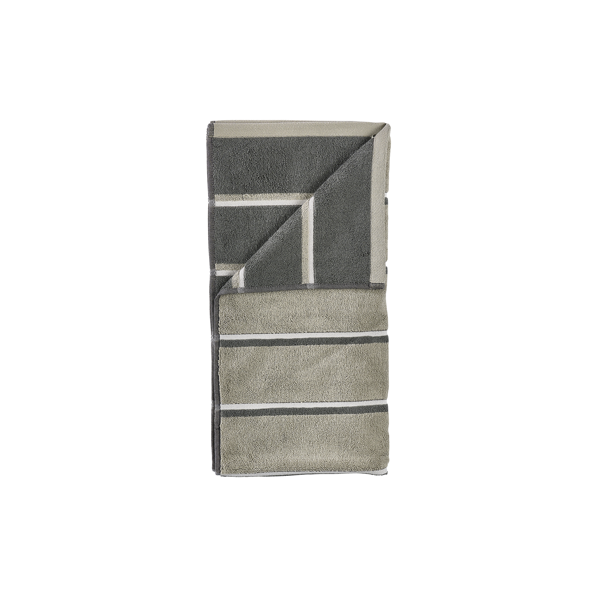 Zone Denmark - Sauna håndklæde, eucalypt/olive green/softgrey - 50x100 cm