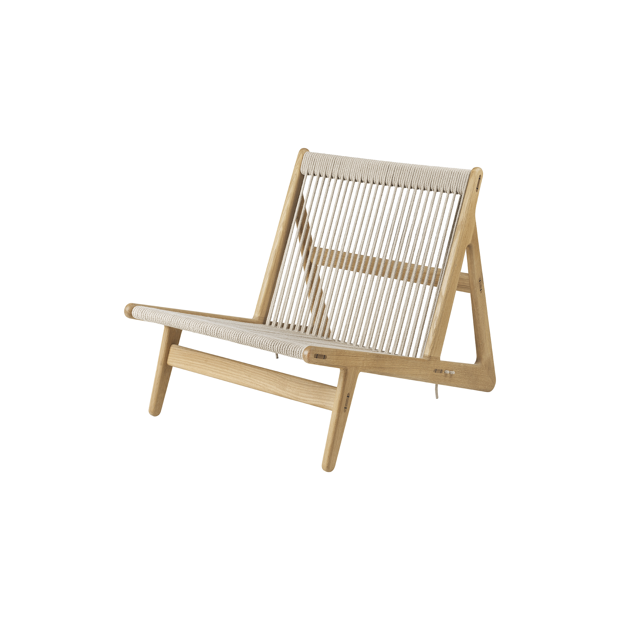 GUBI - MR01 Initial Chair, oiled oak - H: 69 x B: 65 x D: 88 cm.