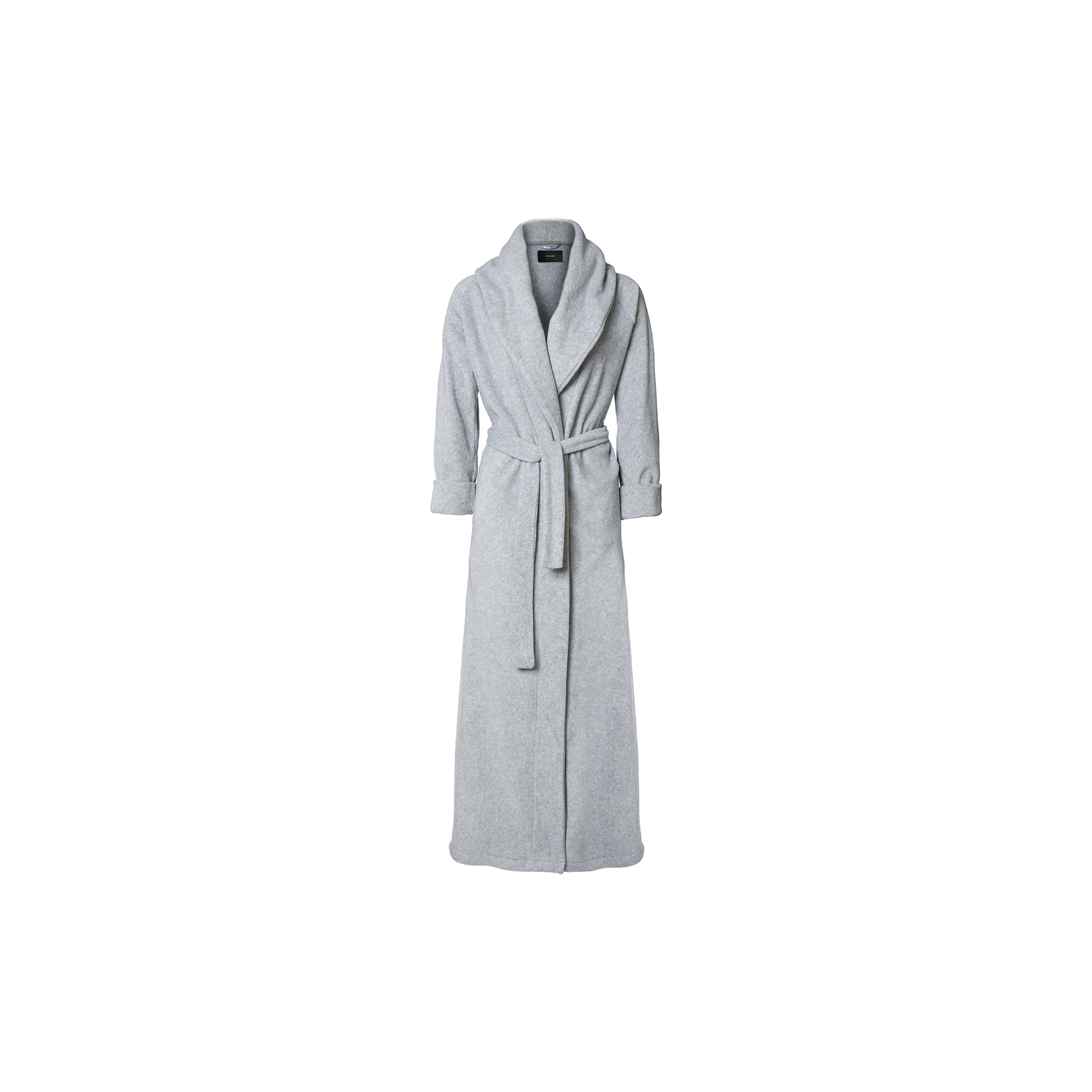 Karmameju - MOUNT EVEREST fleece bathrobe, light grey - Str. S