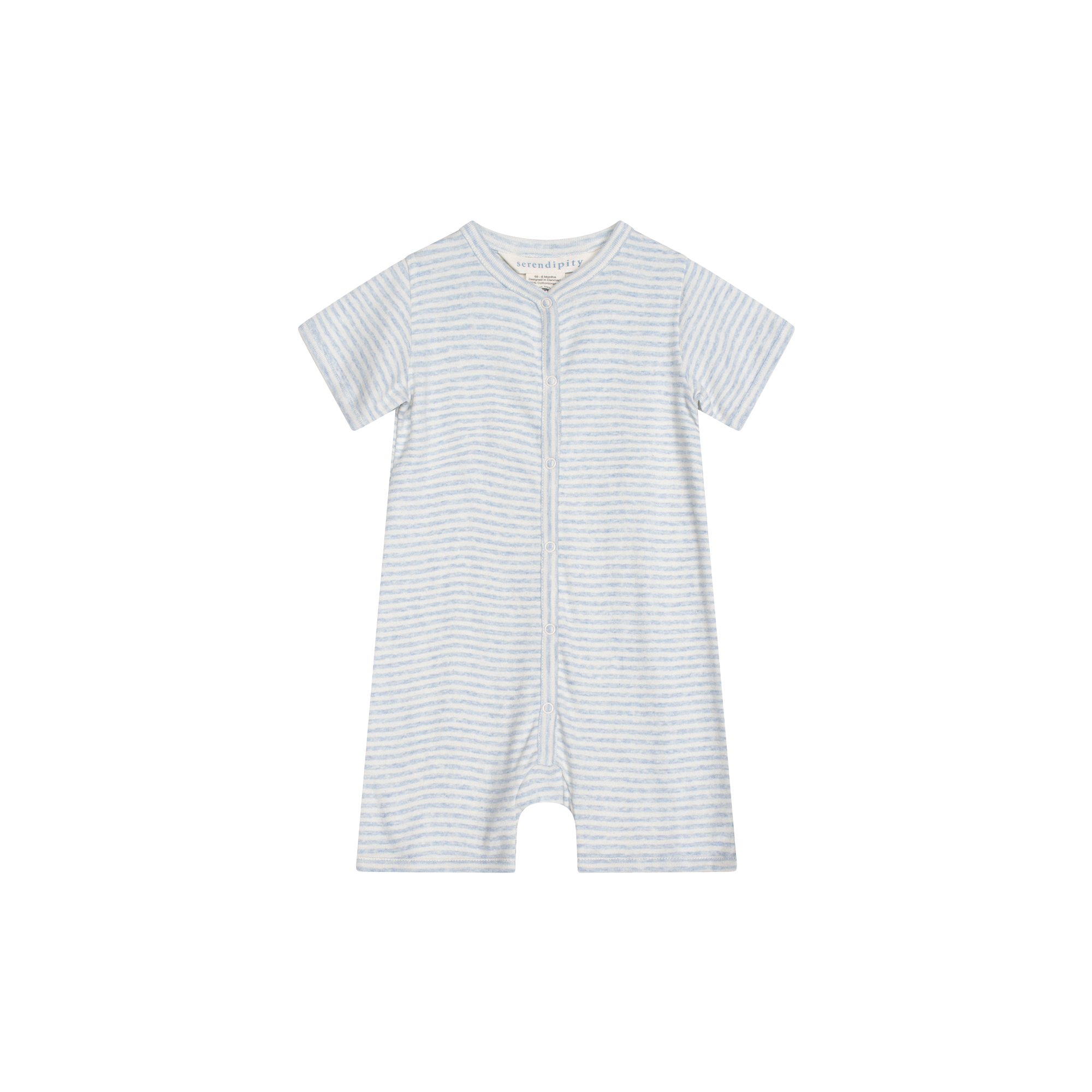 Serendipity - Baby Short Suit Stripe, mist/offwhite - Str. 18M-86