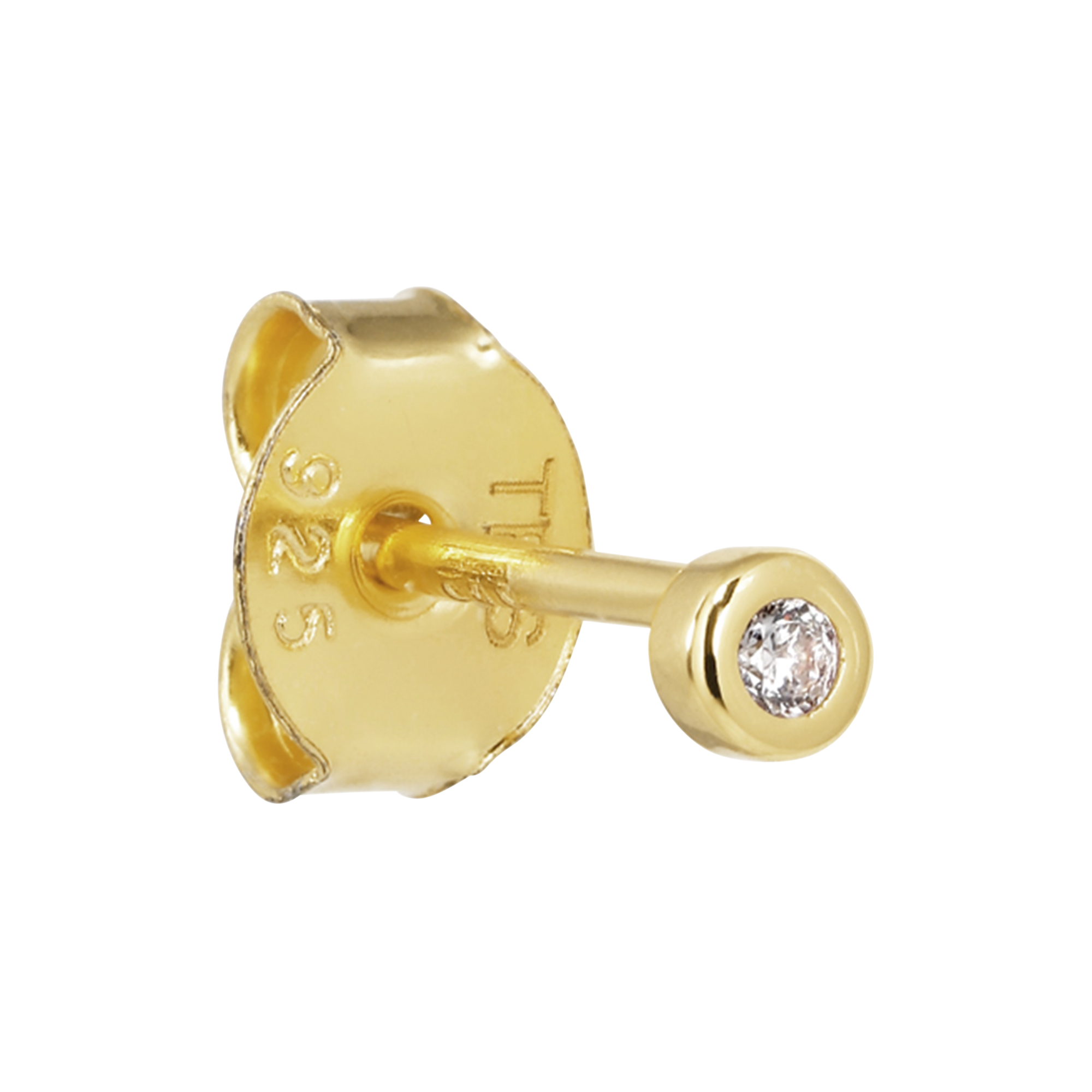 The Earring Shop - Comet Stud, forgyldt