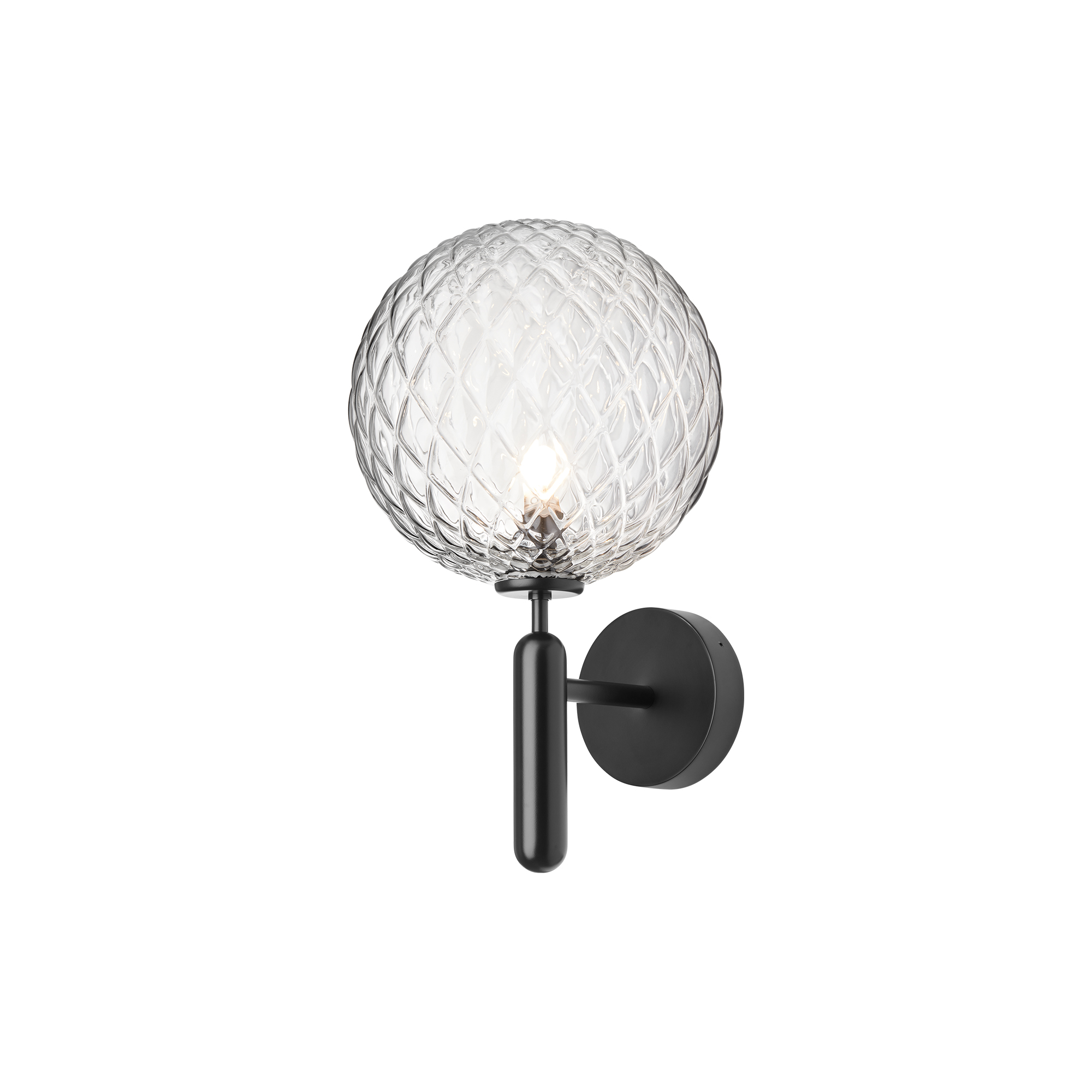 Nuura - Miira Outdoor Wall Lamp, black/optic clear