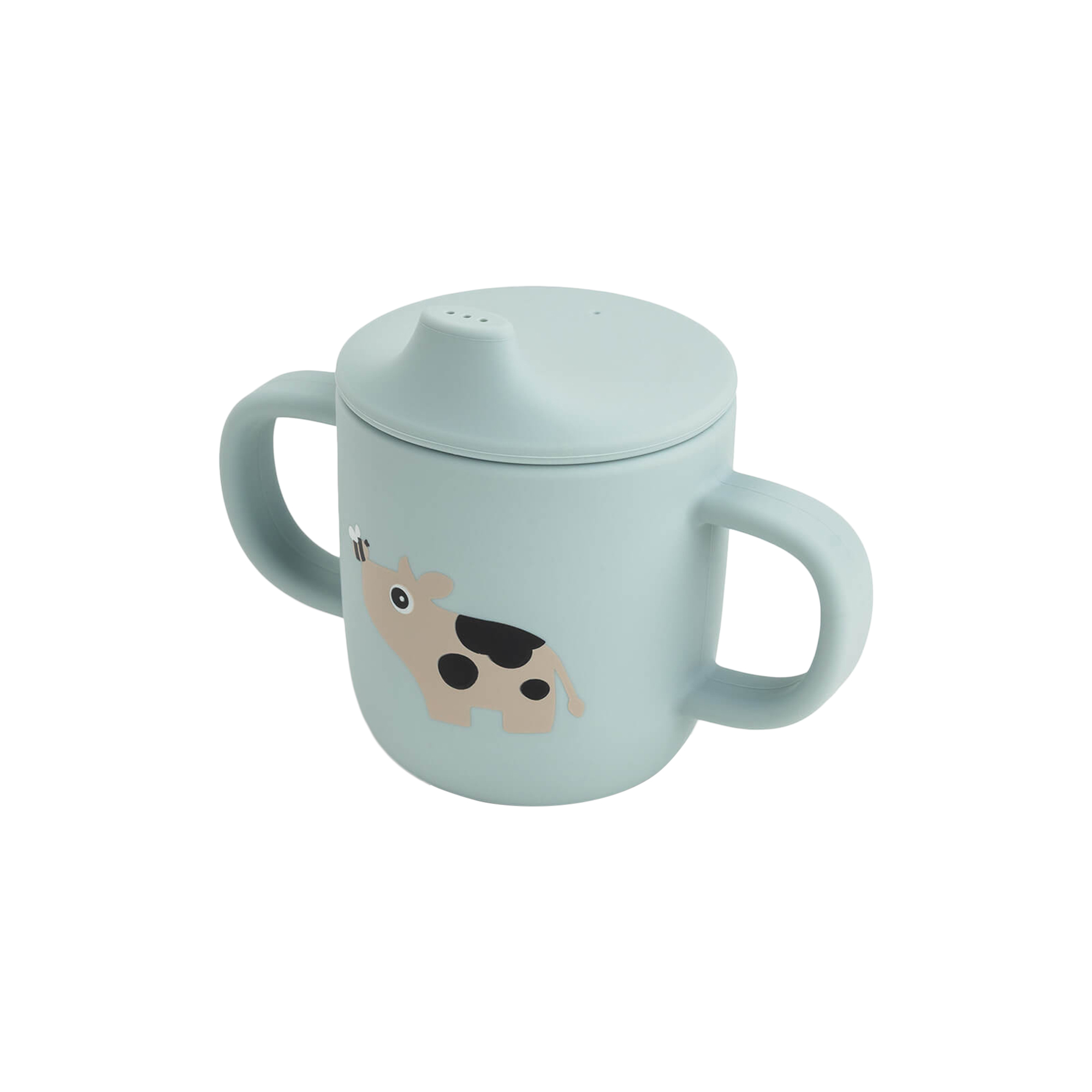 Done by Deer - Tiny farm silikone tudkop 2 hanke, blue