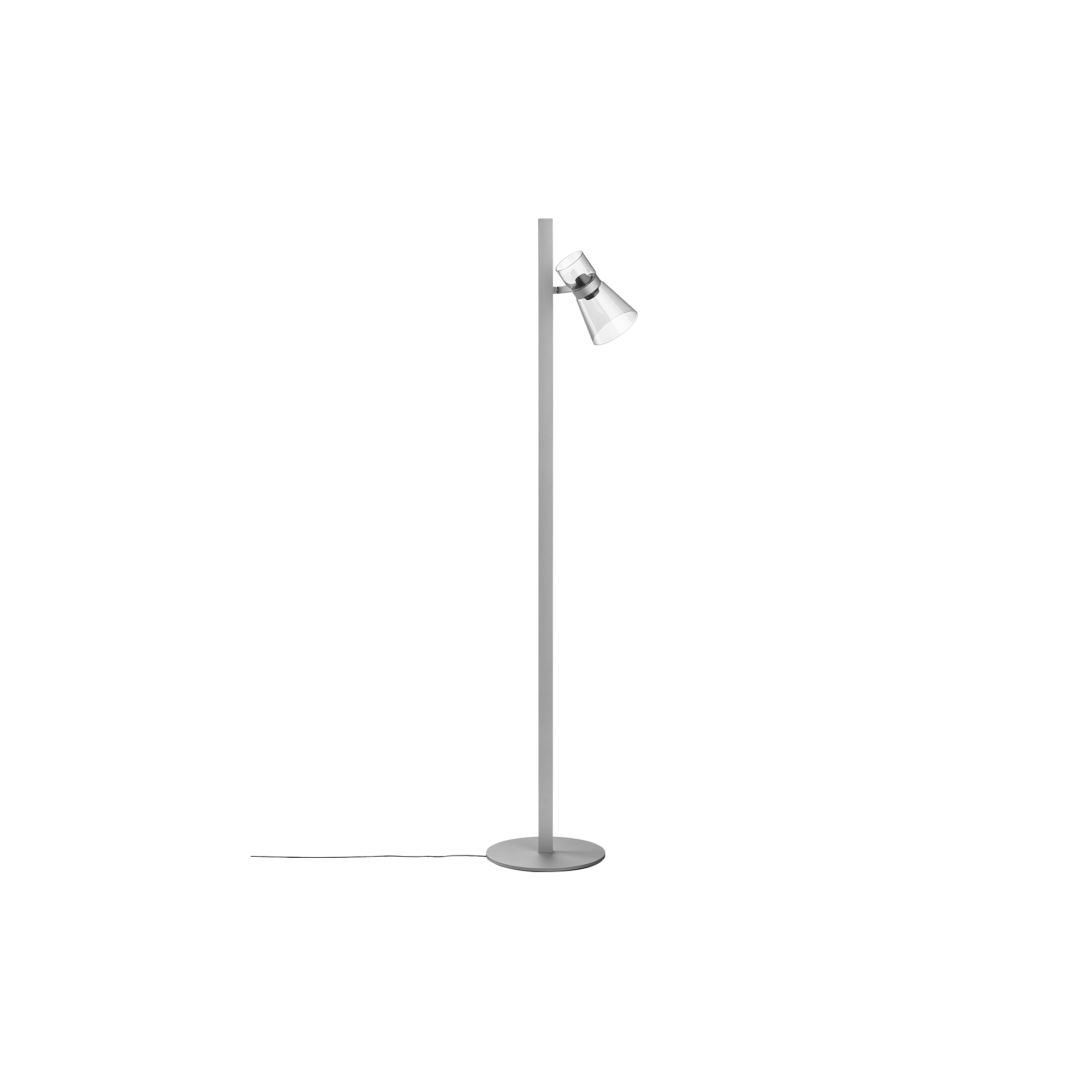 Flos - NOCTURNE F1 CONE Floor Lamp, silver