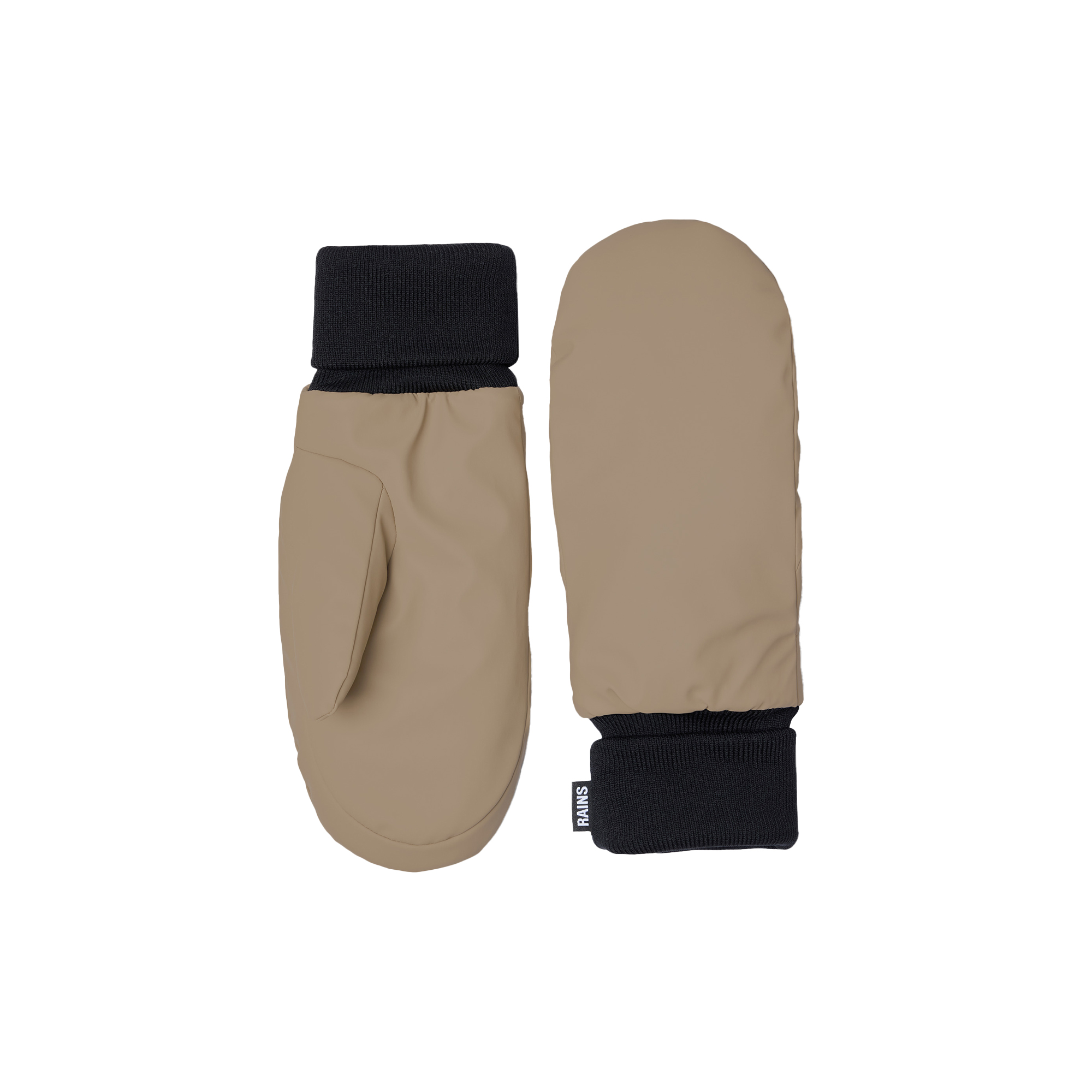Rains - Alta Puffer Mittens, beige - S-M