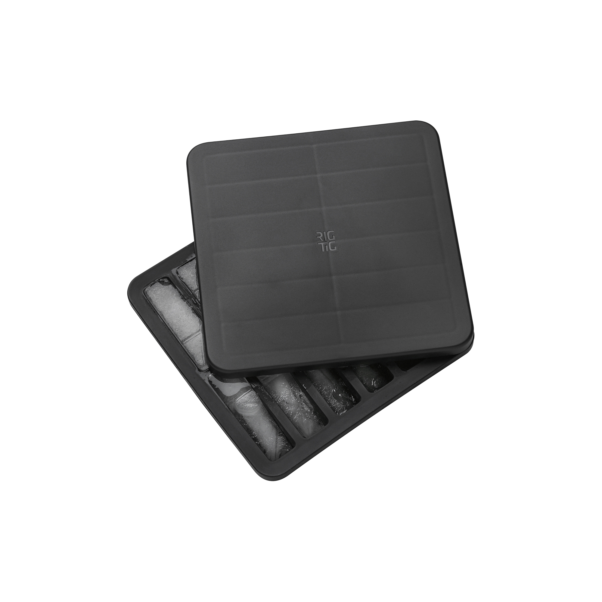 RIG-TIG - FREEZE-IT isterningbakke med låg lille, black - Small