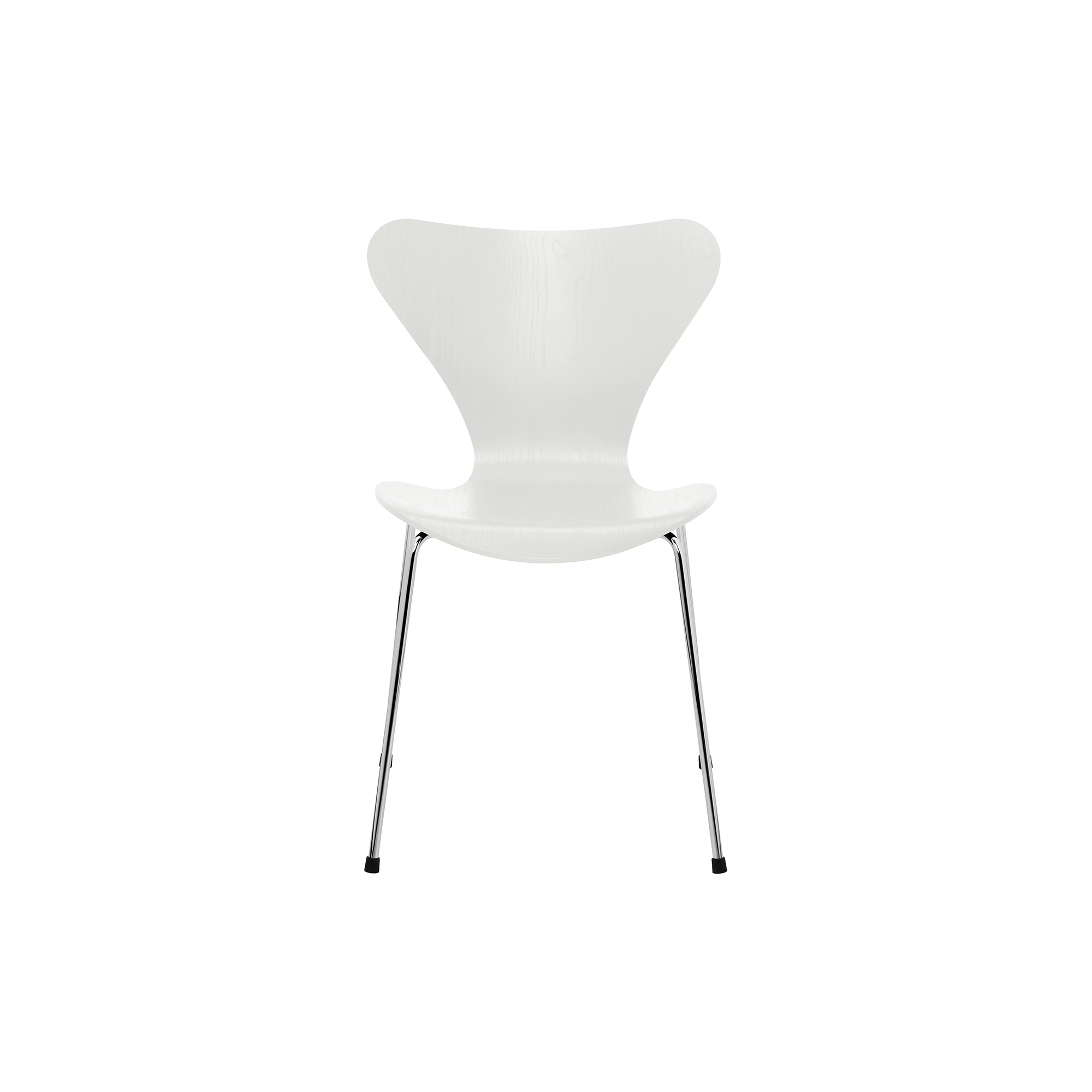 Fritz Hansen - Serie 7 3107 stol, ask, hvid