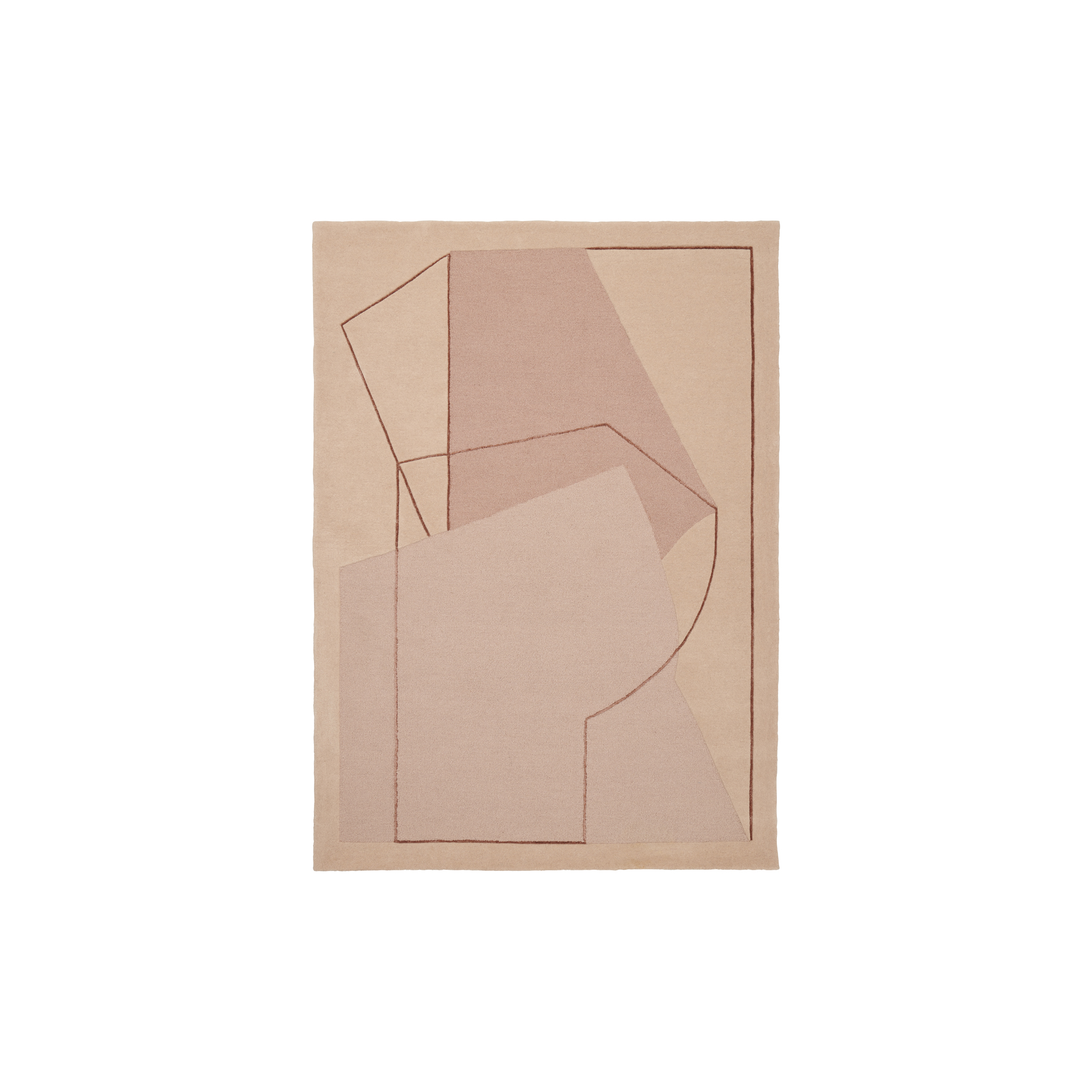 Linie Design - Furbo gulvtæppe, rose - 140x200 cm