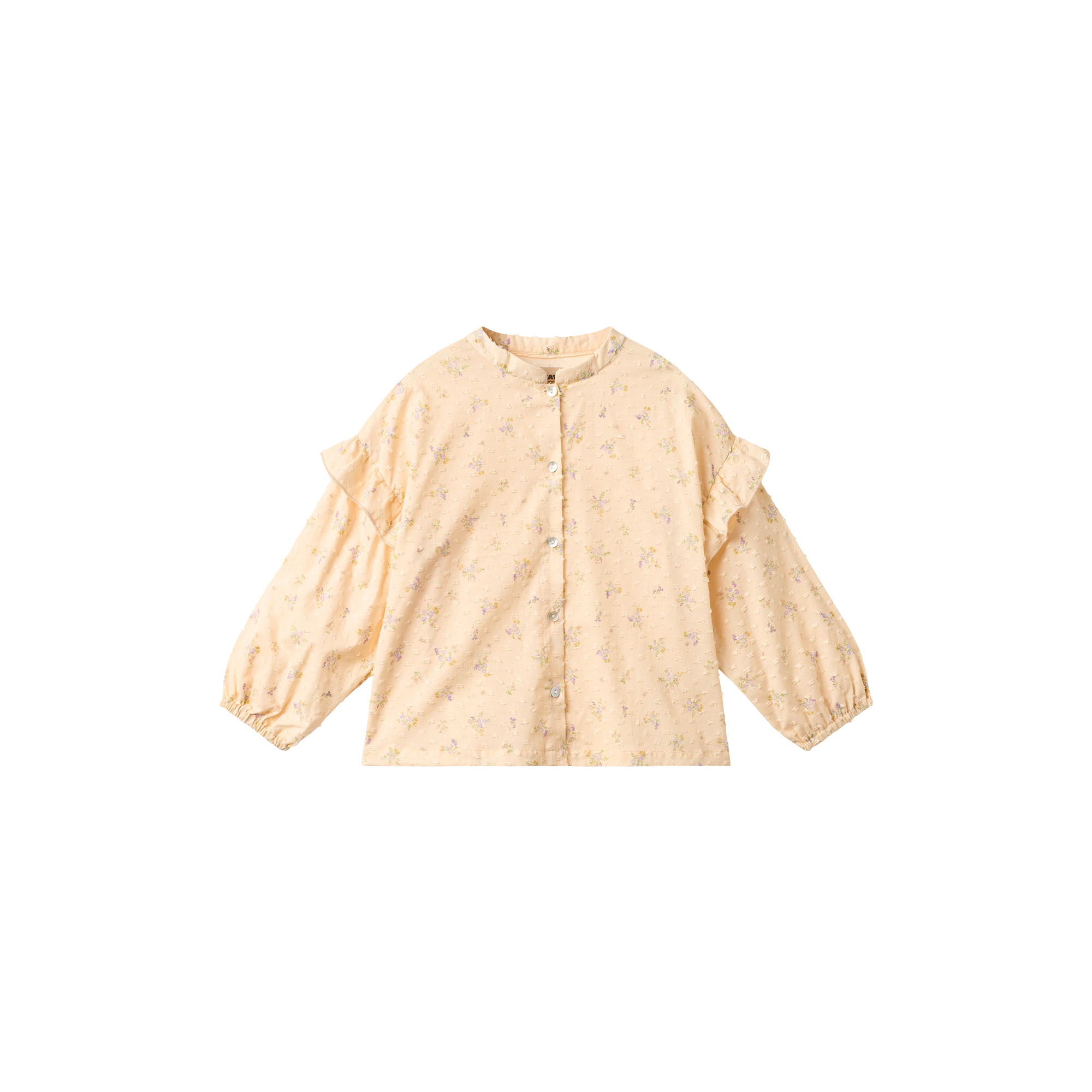 Wheat - Shirt Gerda, barely apricot flowers - Str. 8Y-128