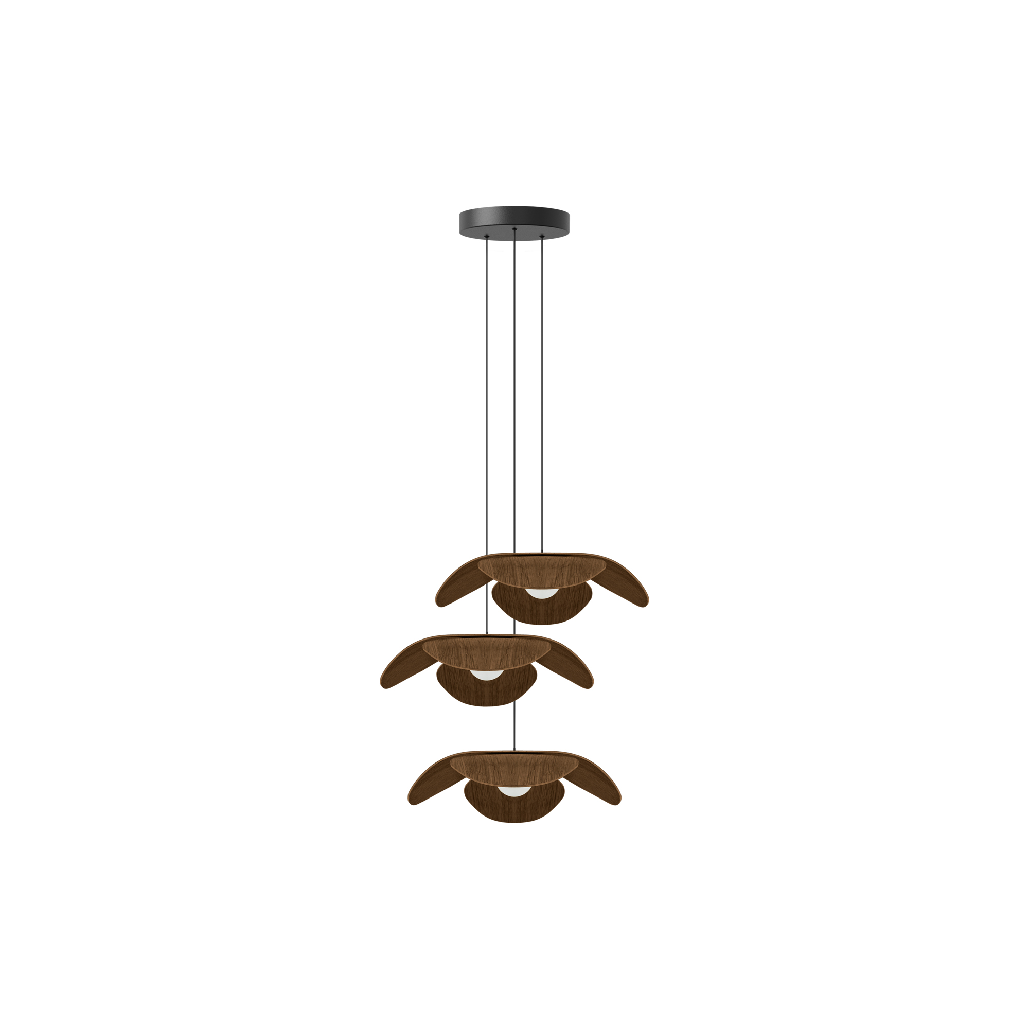 UMAGE - Forget Me Not Cluster 3 Pendant, dark oak