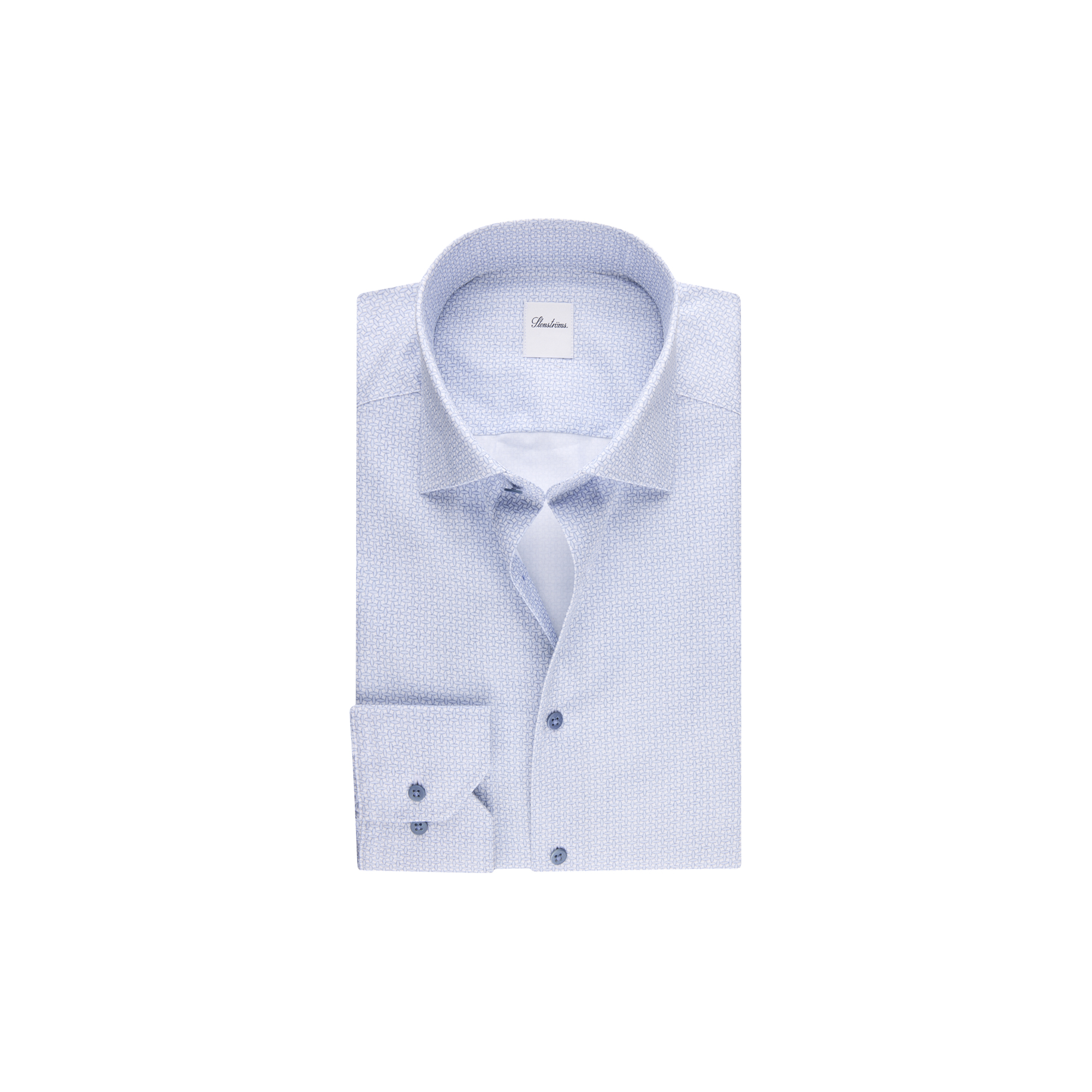 Stenströms - Slimline C75 RM cuff, light blue pattern - Str. 40