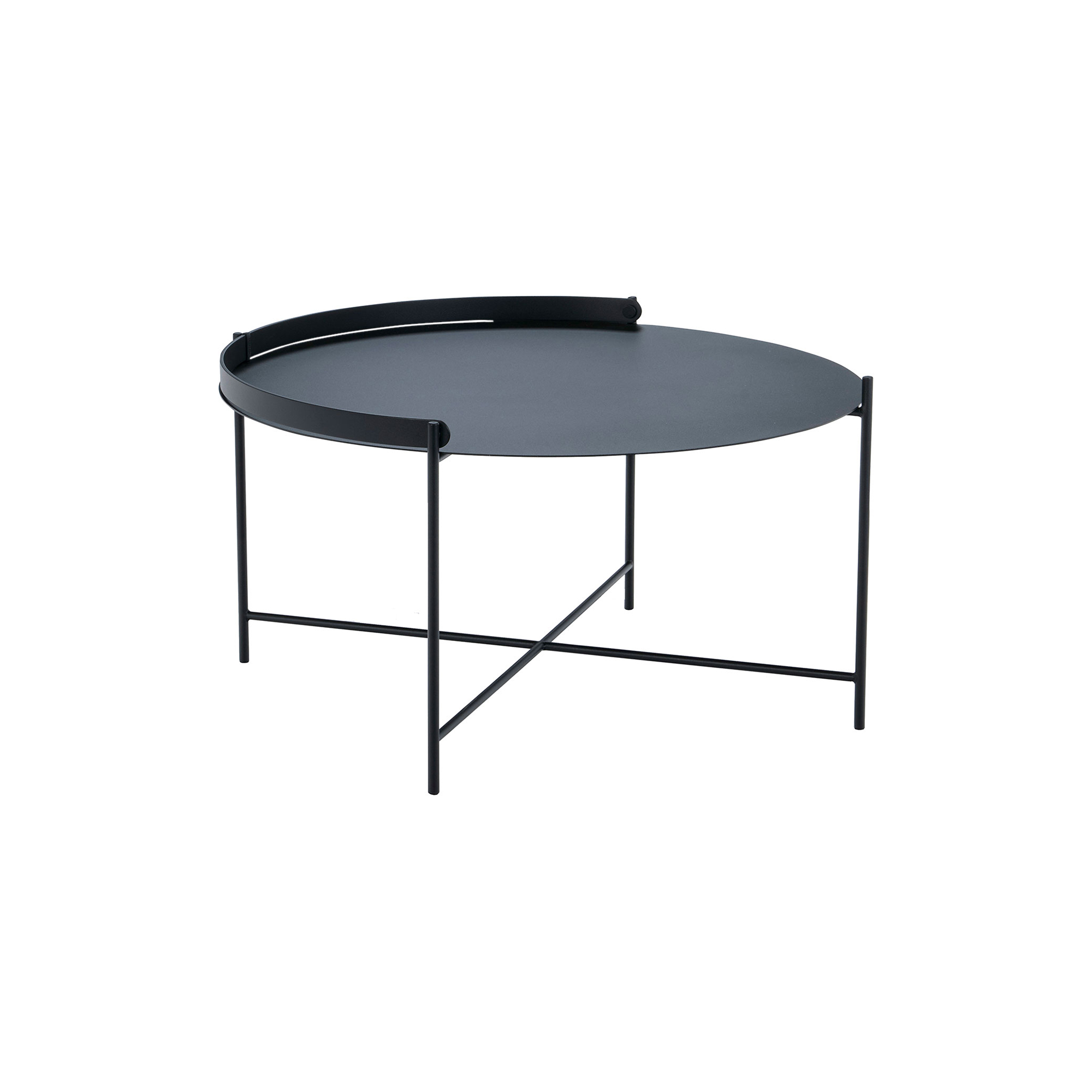 HOUE - EDGE bakkebord, black - H: 40 x Ø 76 cm.
