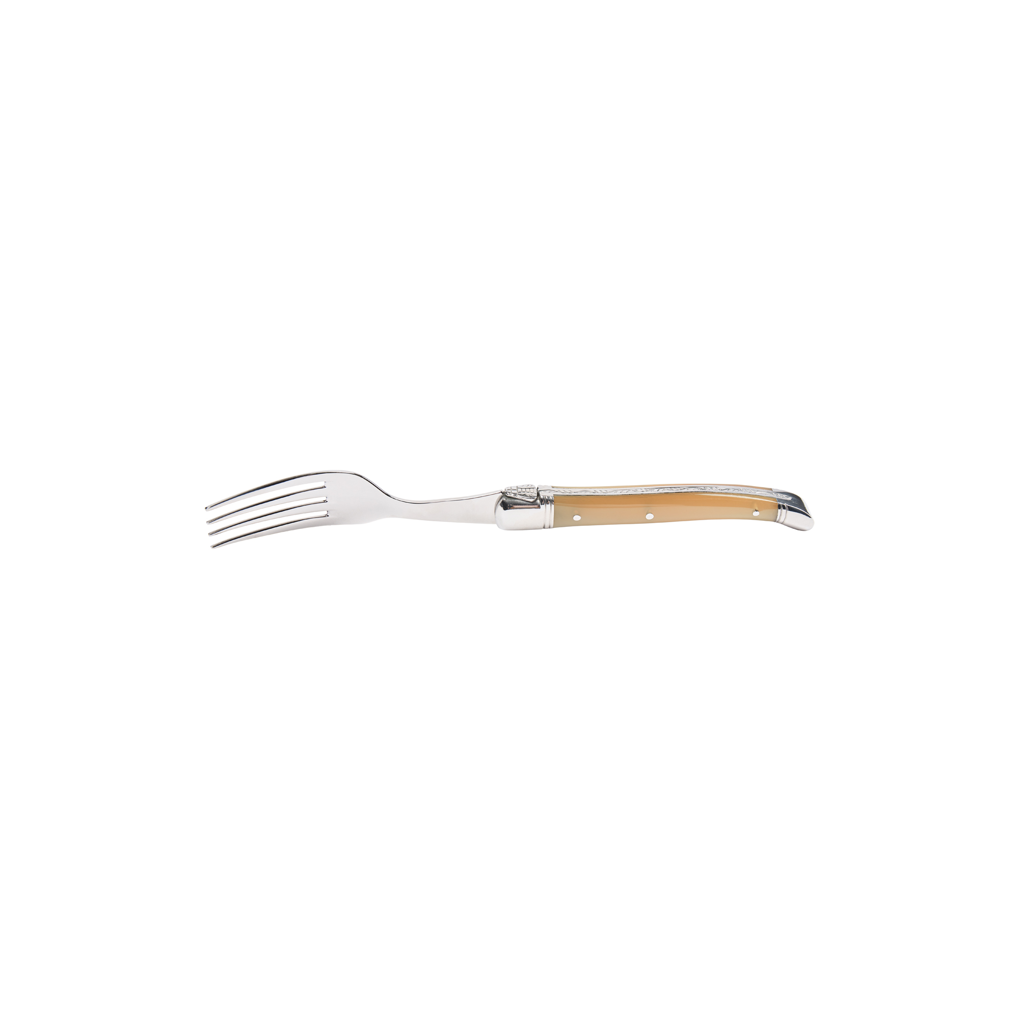 Laguiole Tradition - Steakgaffel, brunt horn, Laguiole Tradition