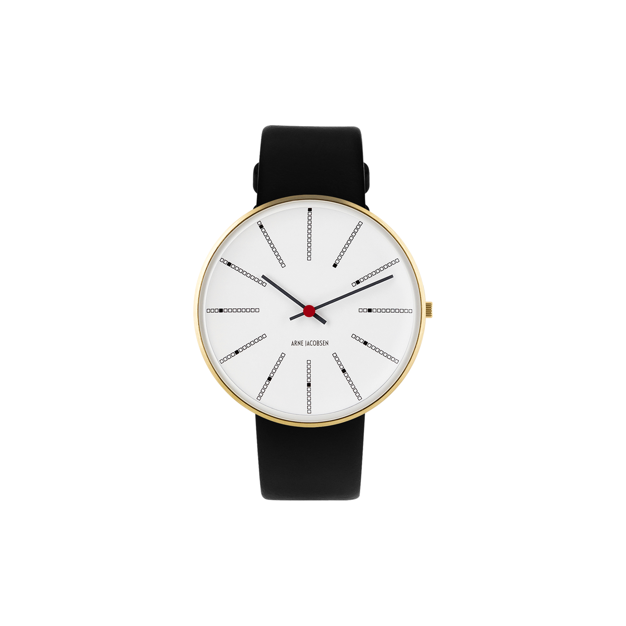Arne Jacobsen Watches - Bankers armbåndsur, white/gold/black - 40mm