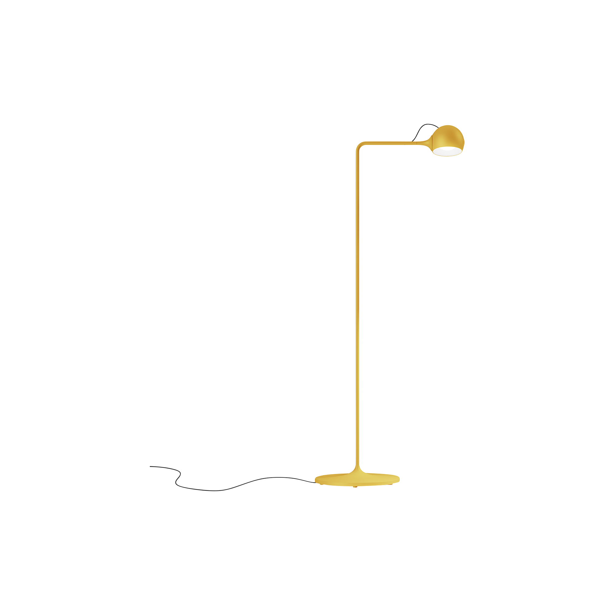 Artemide - IXA Reading gulvlampe, yellow, Novelties - H: 105,3 x L: 42,8 x Ø 25 cm.