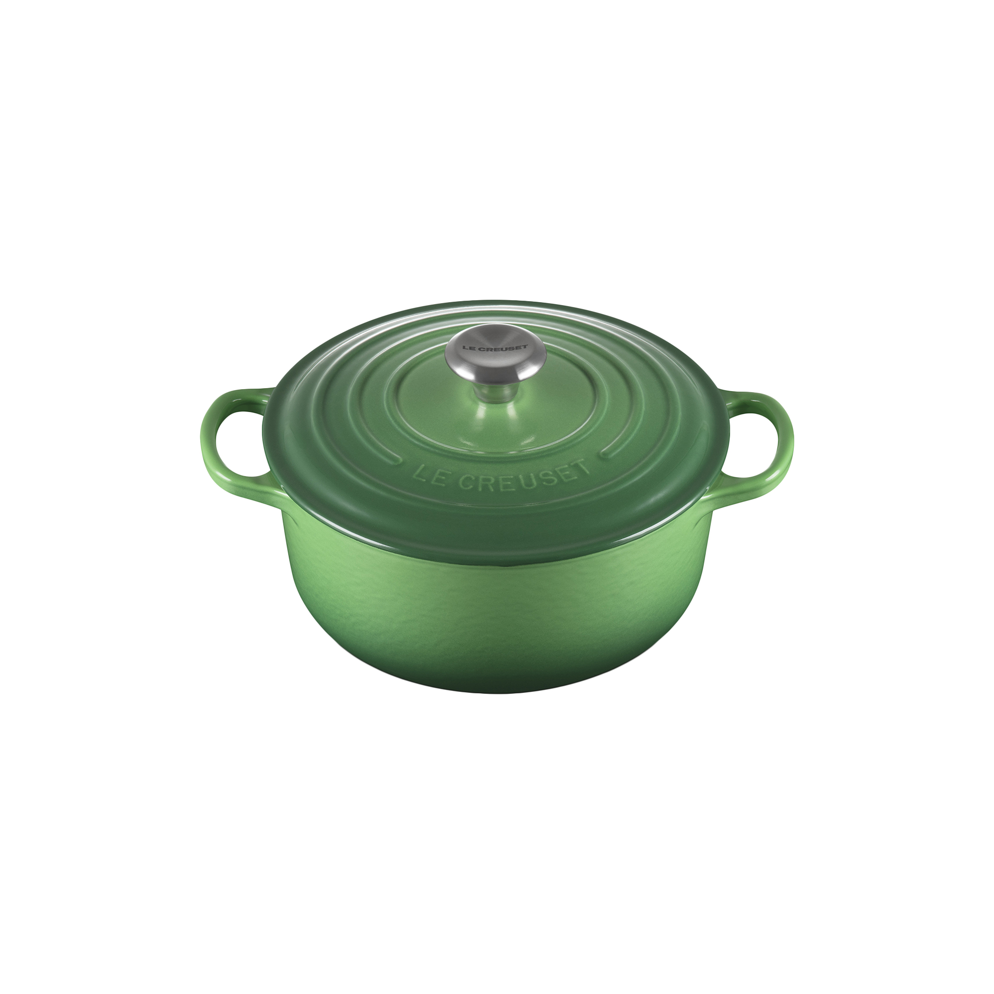 Le Creuset - Signature rund støbejernsgryde Ø 20 cm, bamboo green - Ø20 cm