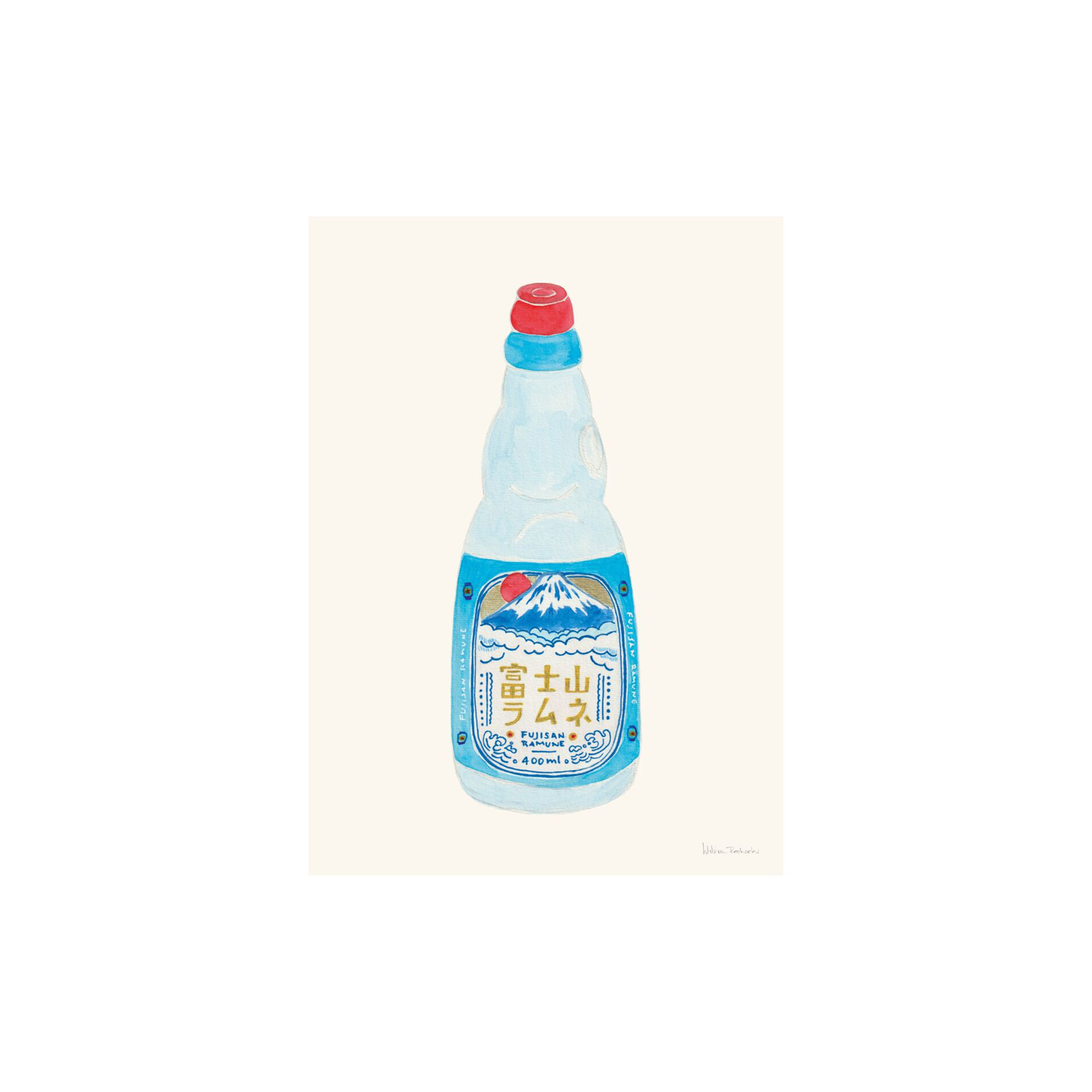 THE POSTER CLUB - Fujisan Ramune - A4