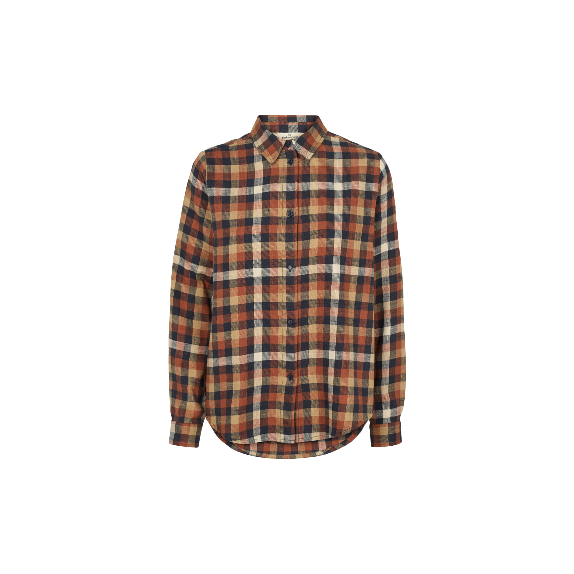 Basic Apparel - Nalli LS Shirt, skycaptain / tortoise shell - Str. M