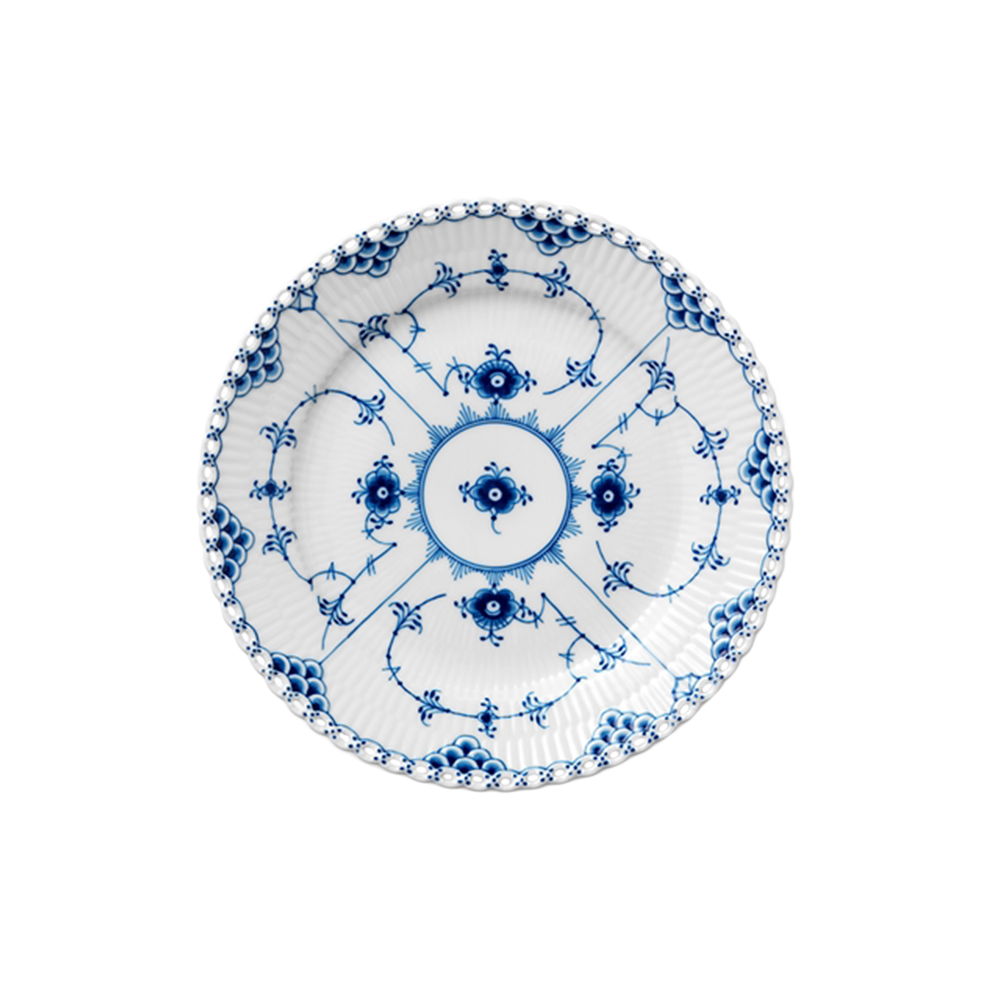 Royal Copenhagen - Musselmalet Helblonde tallerken Ø 19 cm