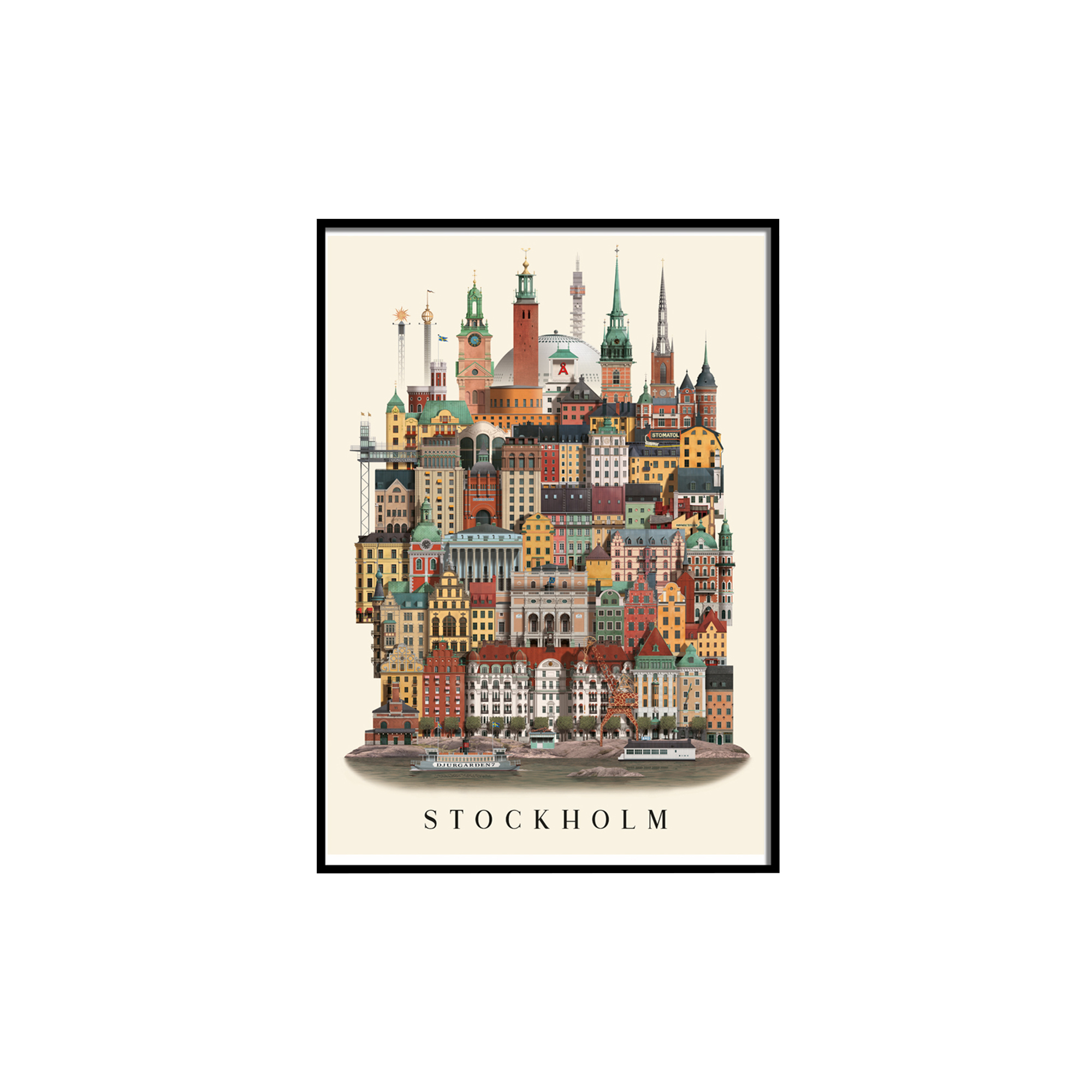 Martin Schwartz - Stockholm plakat - A3