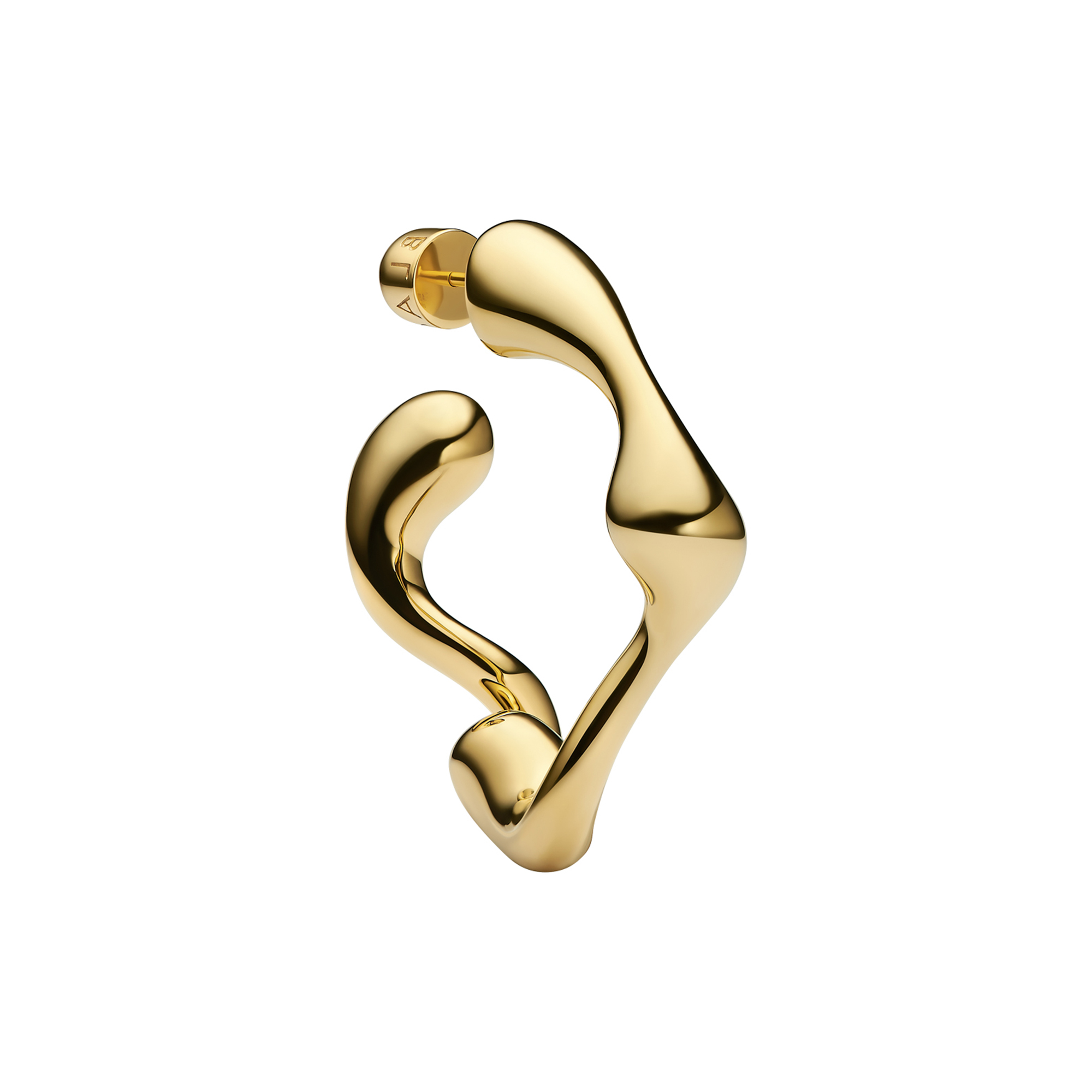 Maria Black - Splash Hoop Small Left, gold, Aquatic - Left