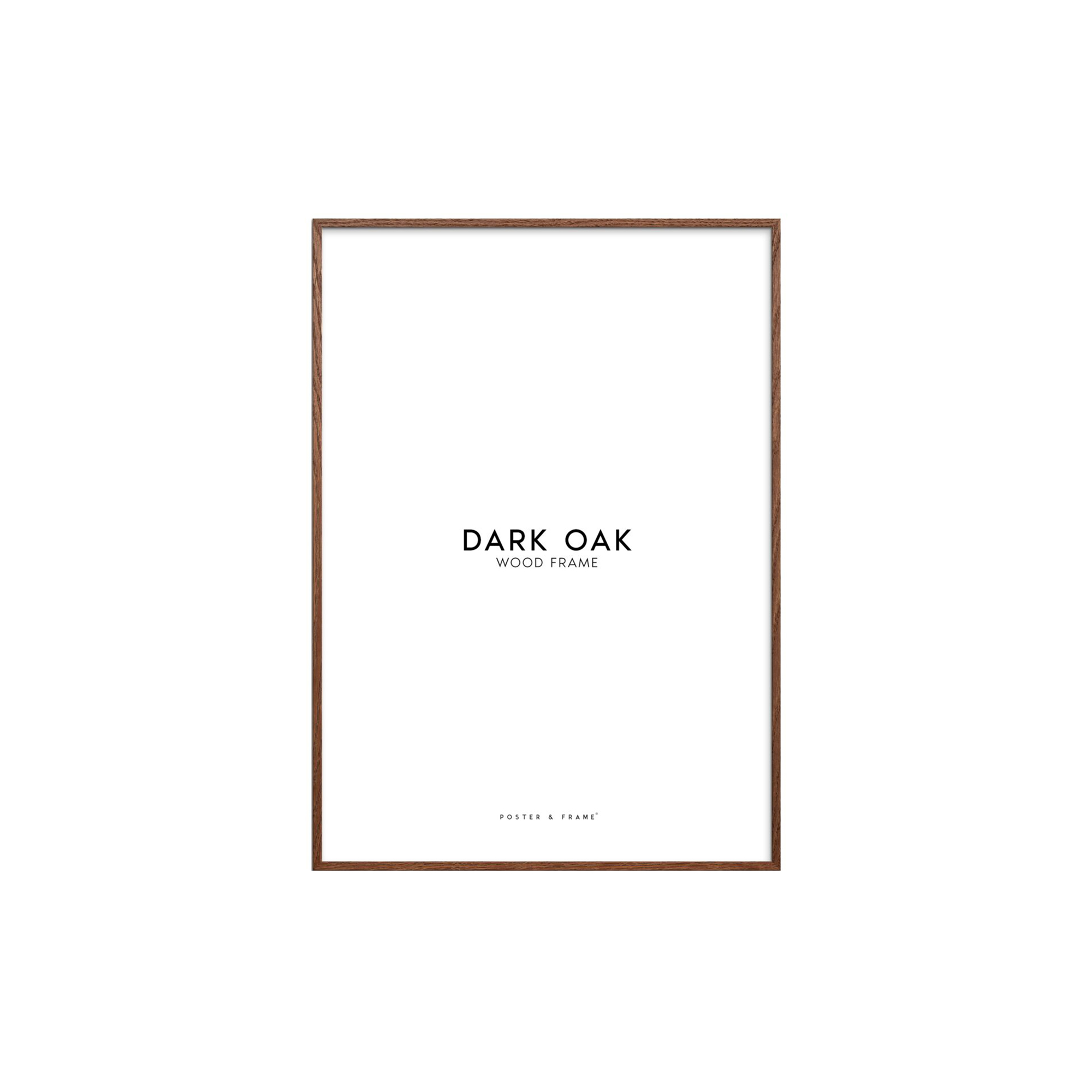 Poster & Frame - Wood Frame, dark oak - 30x40 cm
