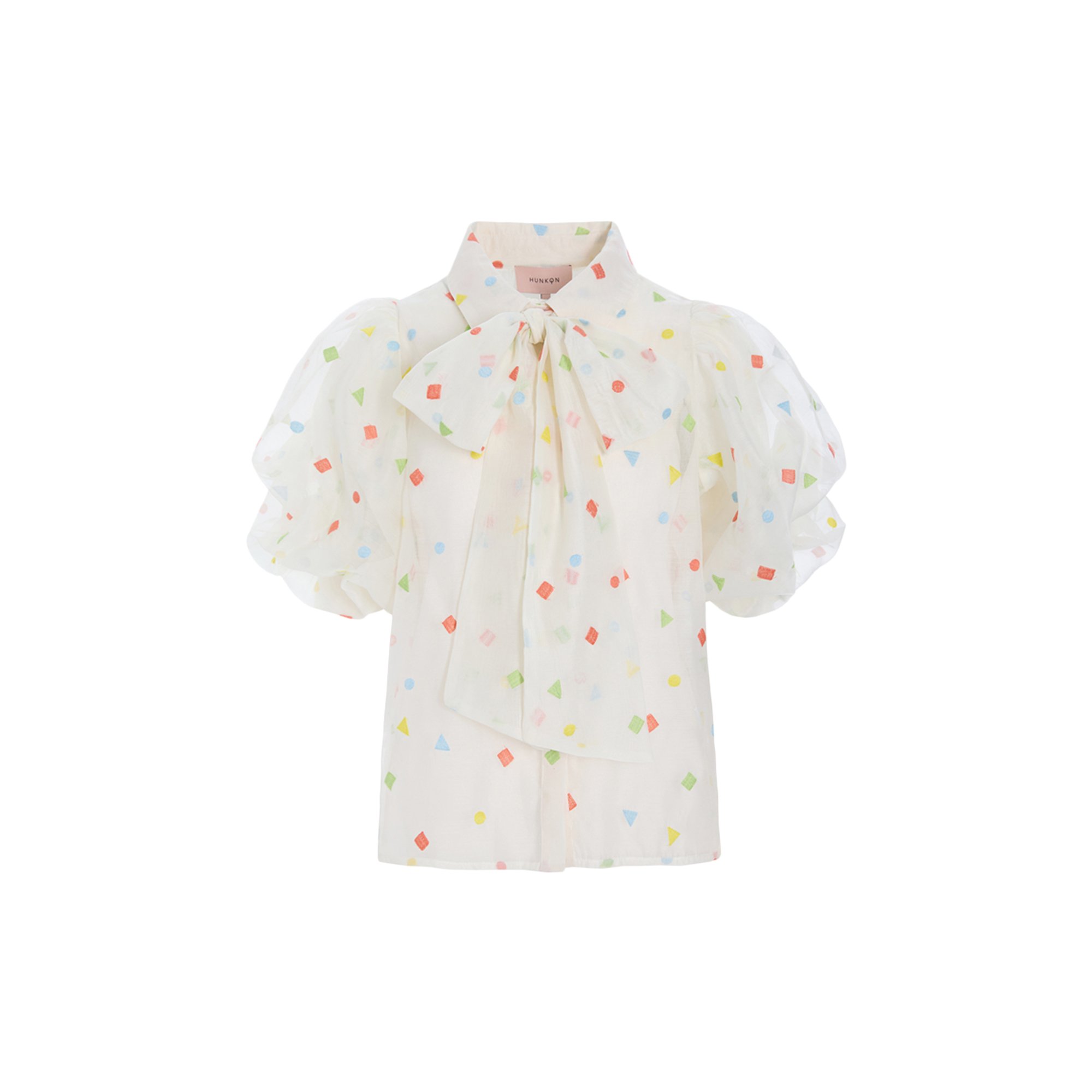 HUNKØN - Sharon Shirt, confetti - Str. S