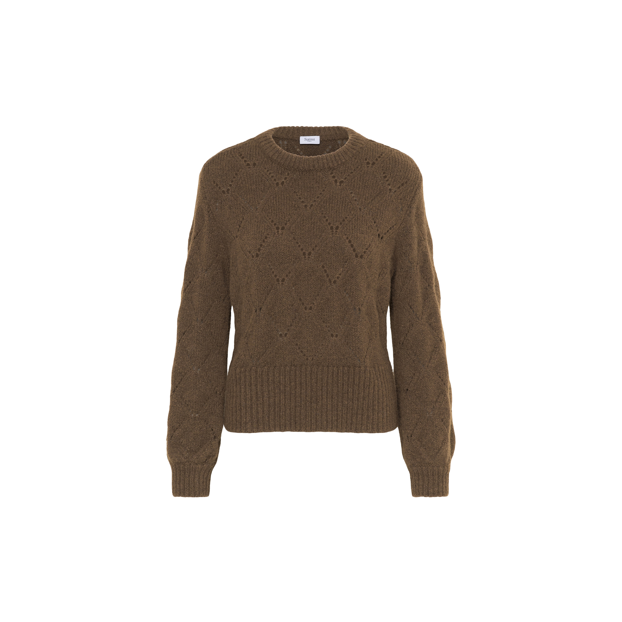 Saint Tropez - TabbathaSZ Pullover, dark earth melange - Str. S