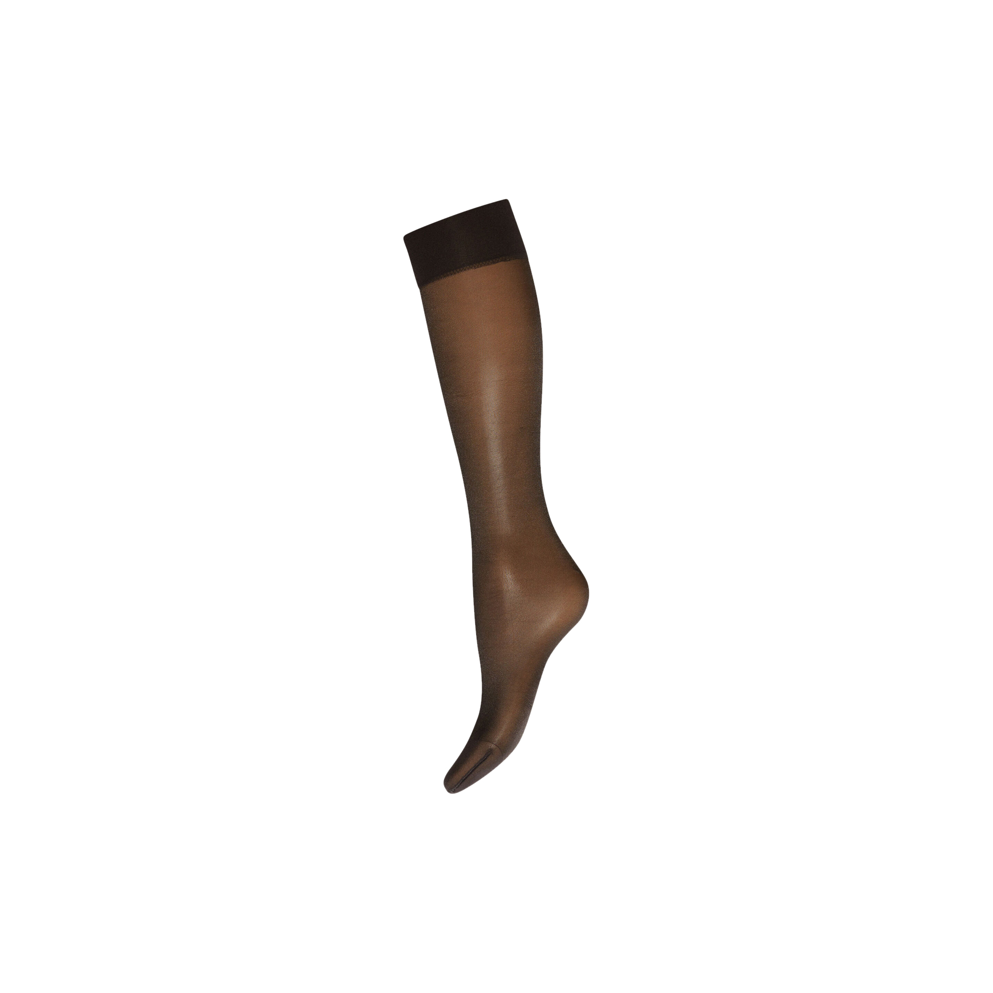 Wolford - Satin Touch 20 Knee-Highs, nearly black - M