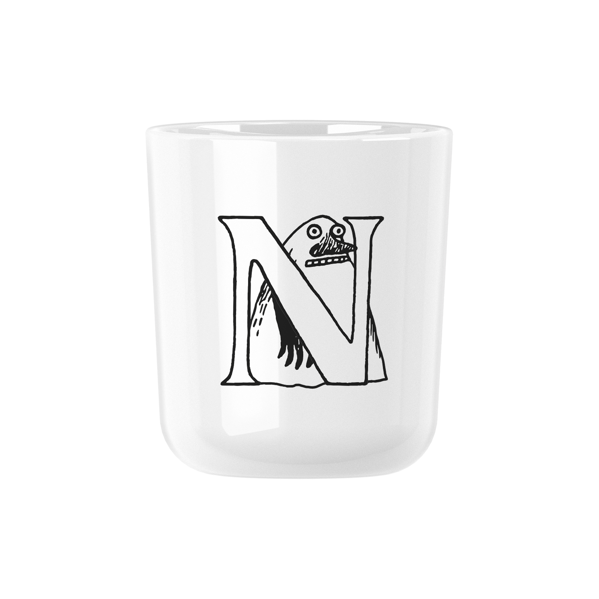RIG-TIG - Moomin ABC kop N, moomin white - N
