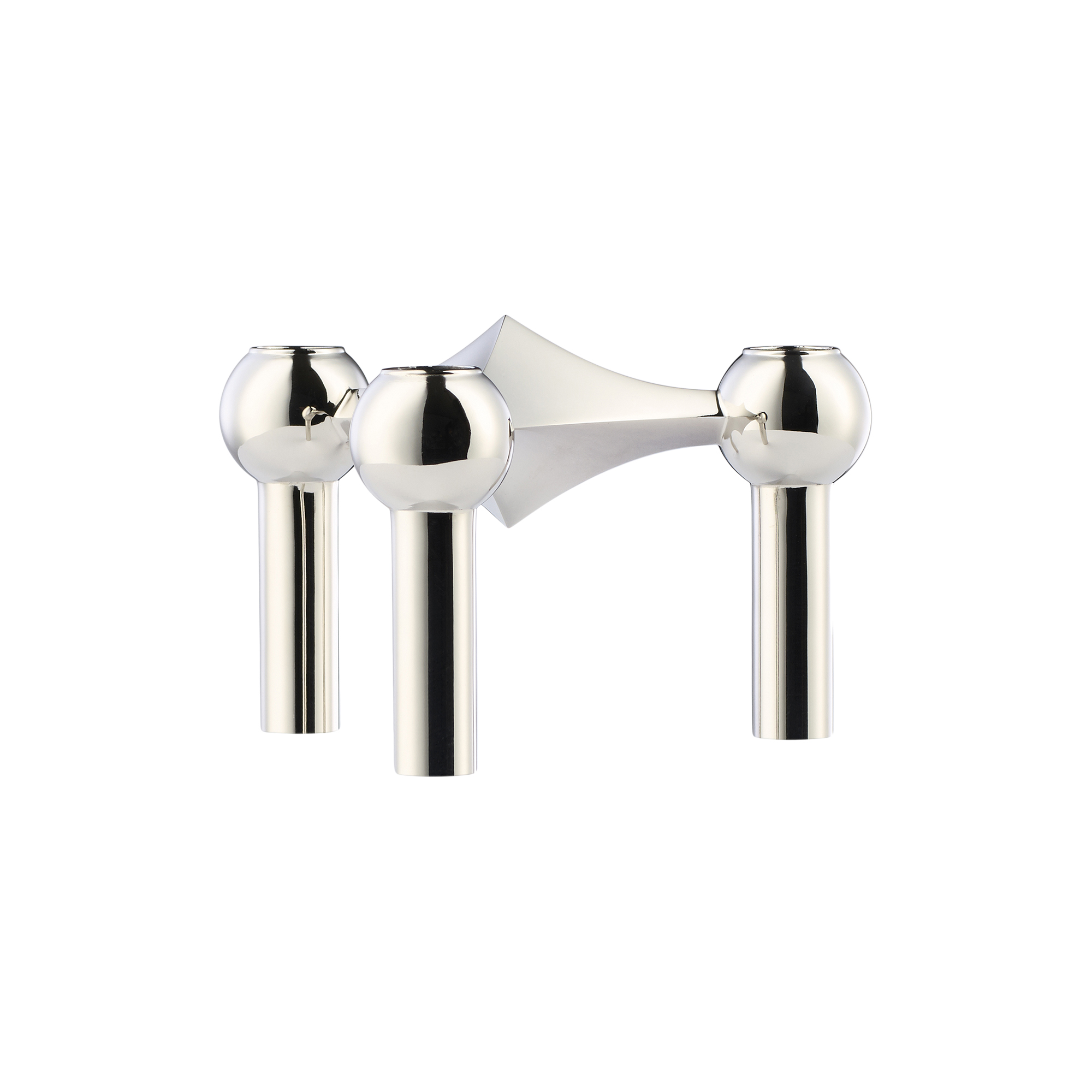 STOFF Nagel - STOFF Nagel lysestage, krom