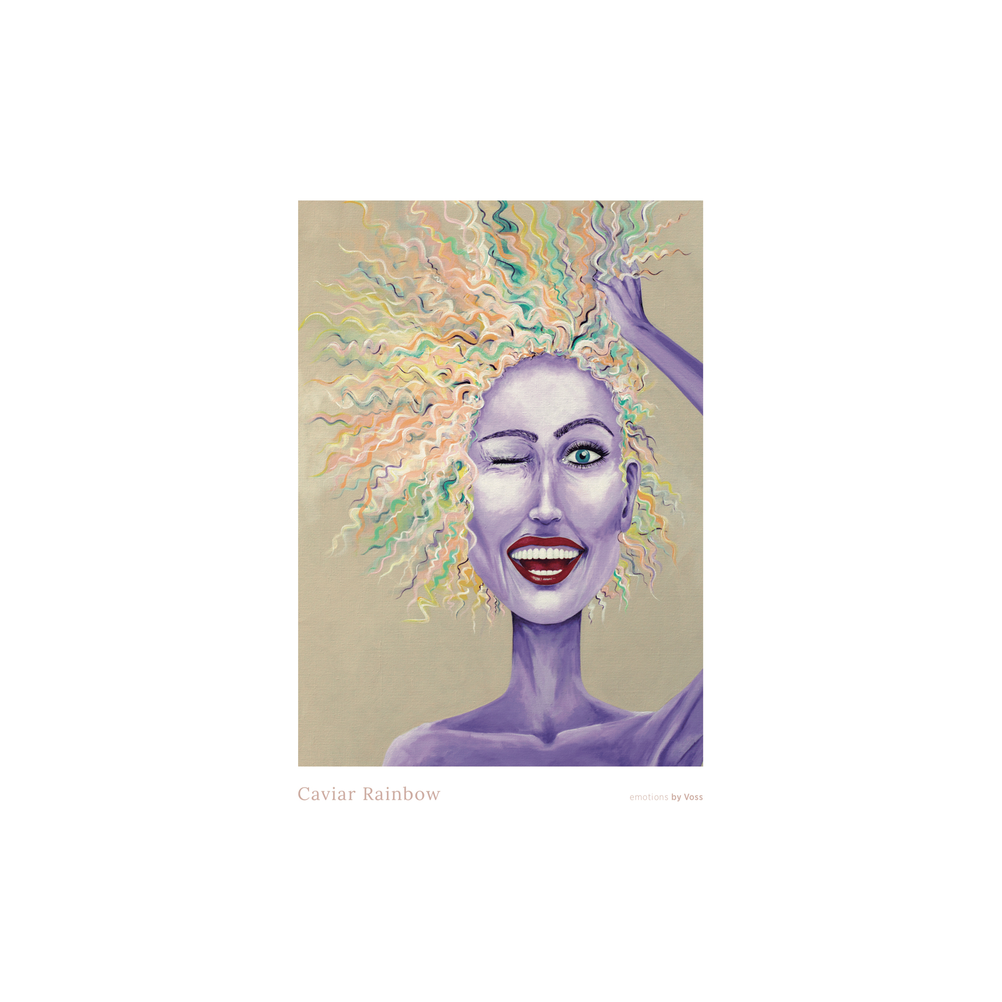 All by Voss - Caviar Rainbow plakat, Emotions - 30x40 cm