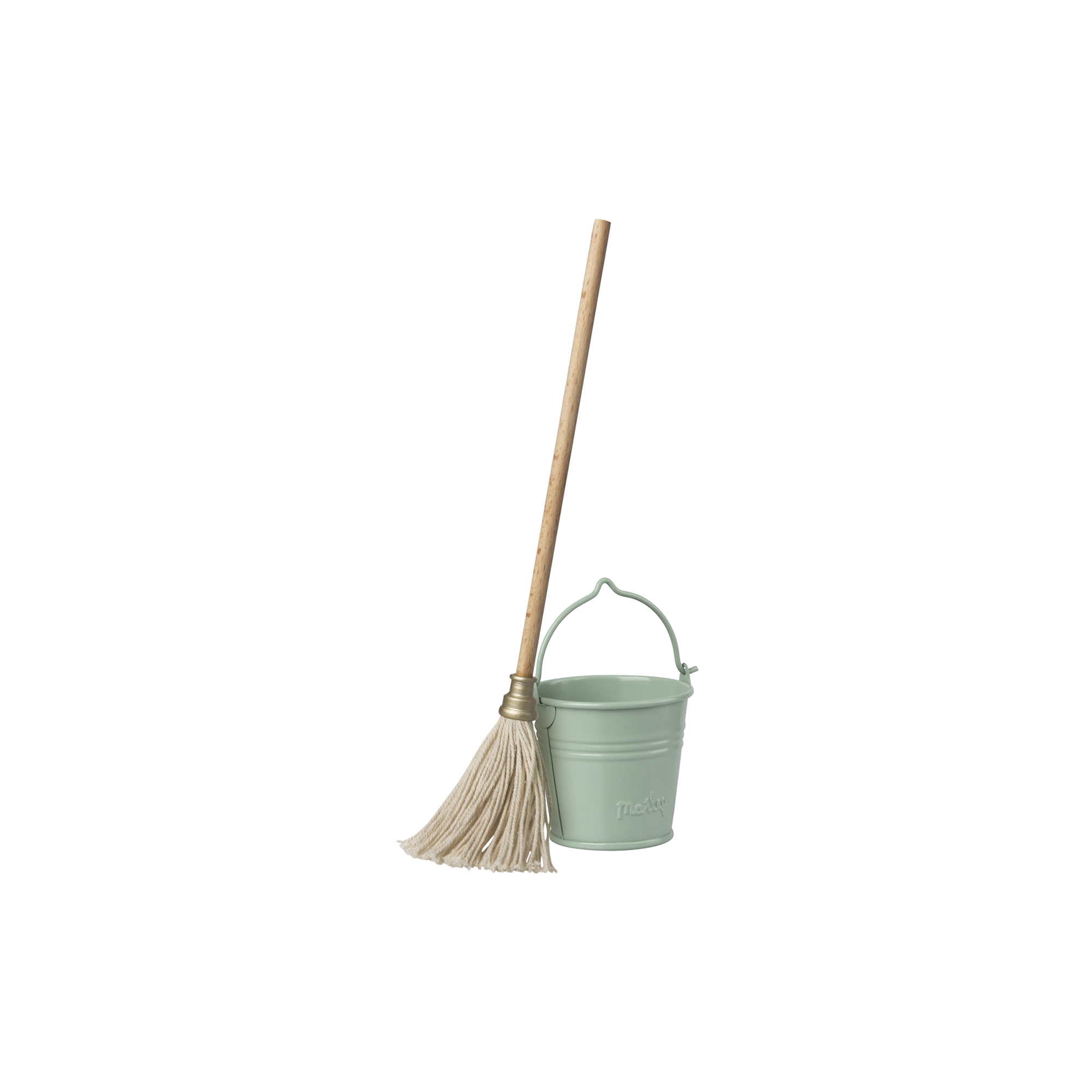 Maileg - Spand & gulvmoppe - H: 23 cm.