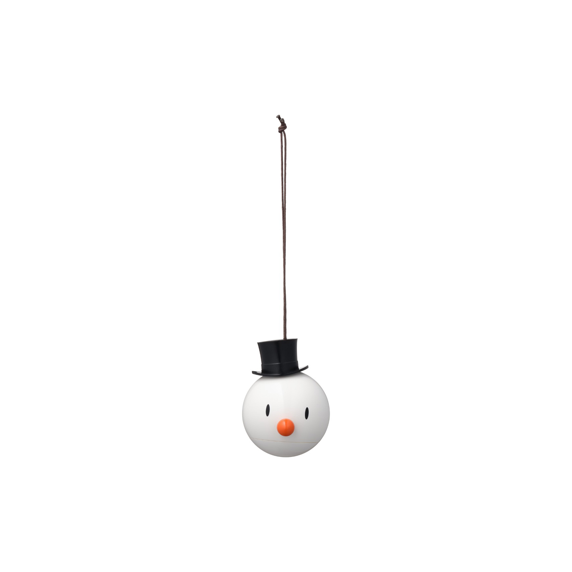 Hoptimist - Snowman Ornament 2 pcs, white, Christmas