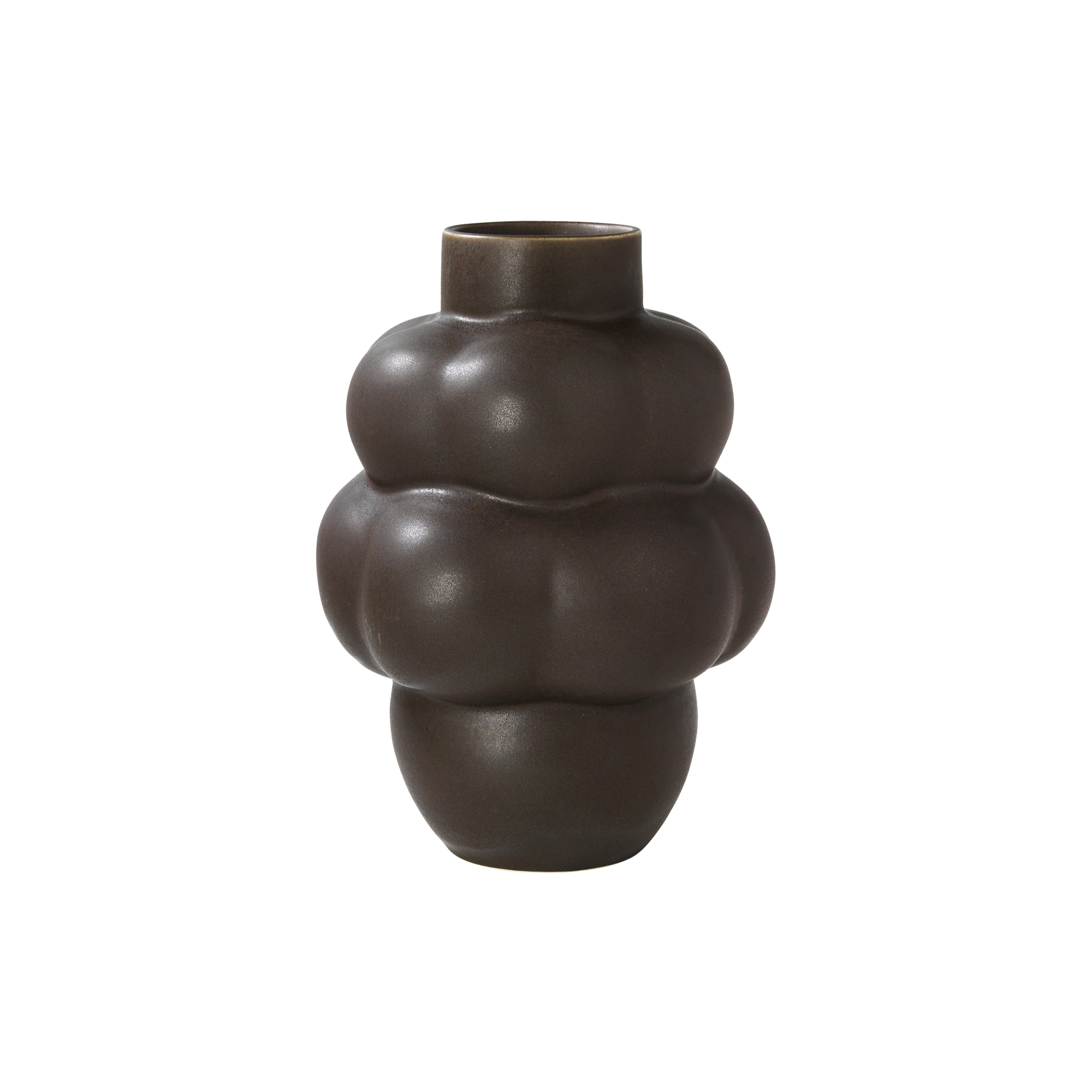 Louise Roe - Balloon vase 04, mud brown