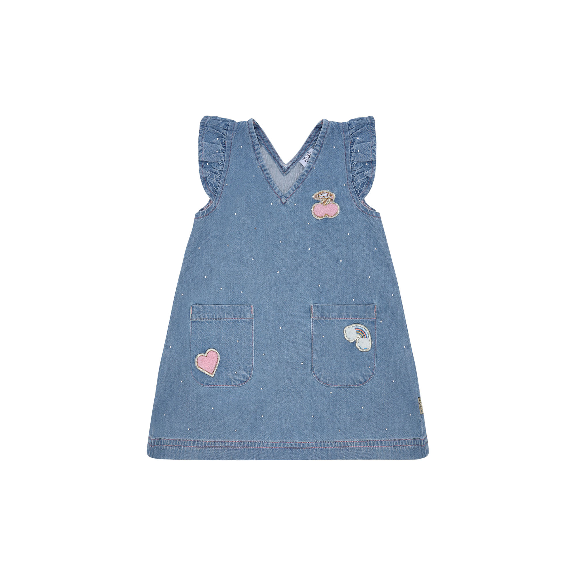 Hust & Claire - HCKaroline Sparkling Dress, blue denim - Str. 98