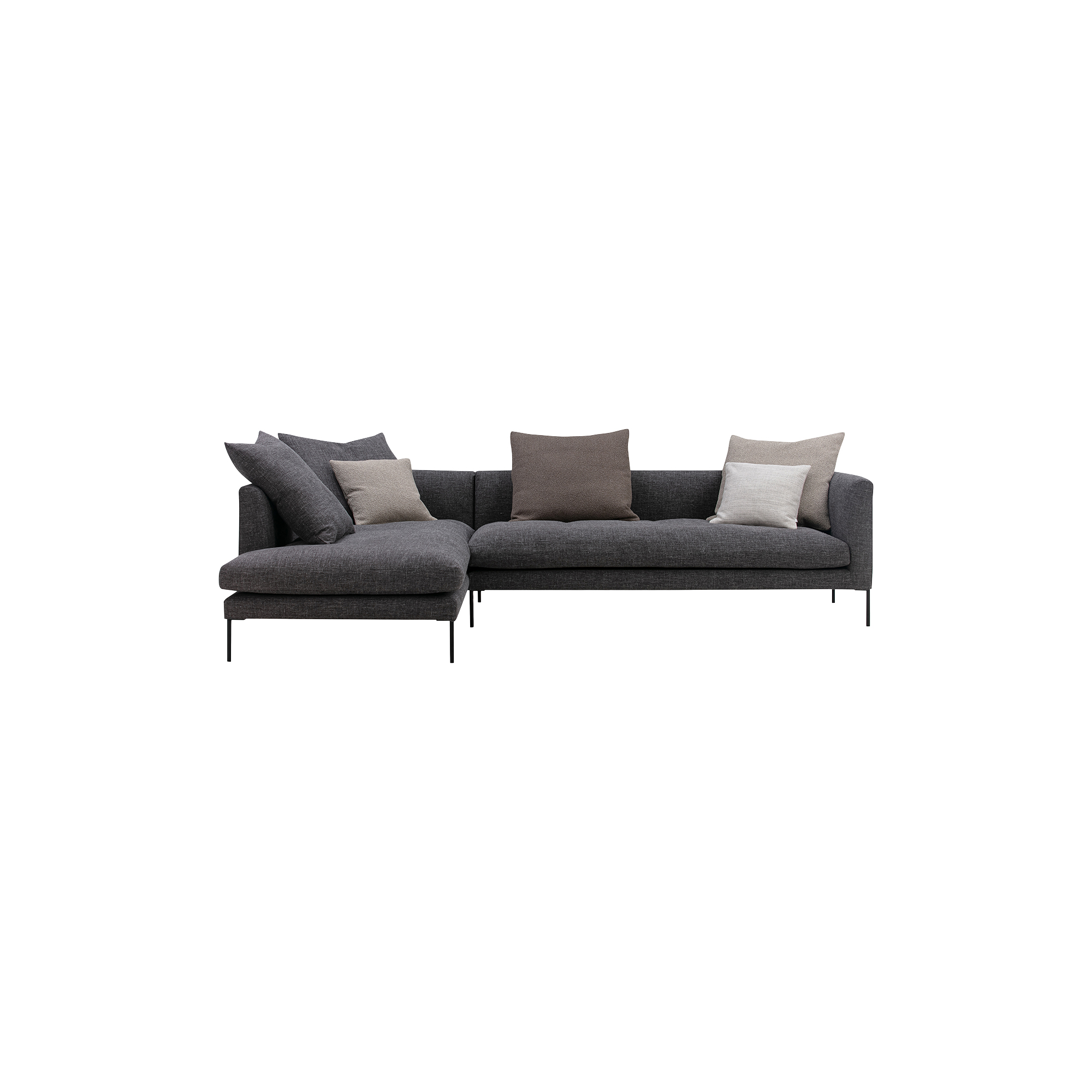 Wendelbo - Blade sofa med venstrevendt chaiselong, sasso 10 - Left