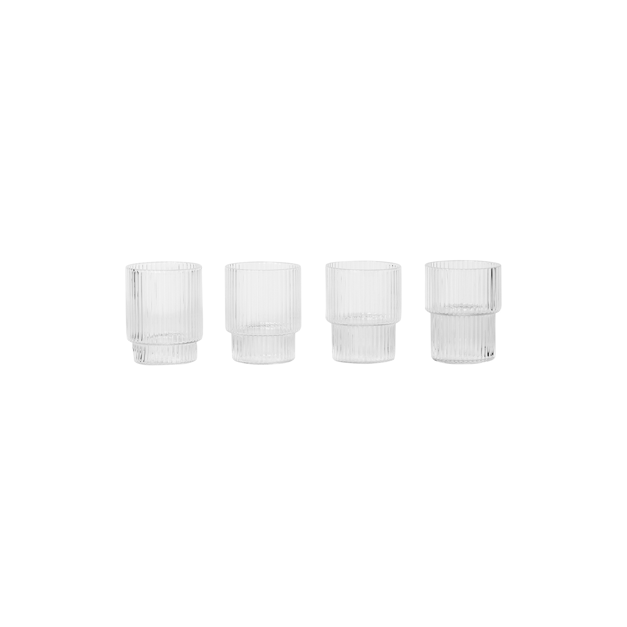 ferm LIVING - Ripple Small Glasses 4 pcs